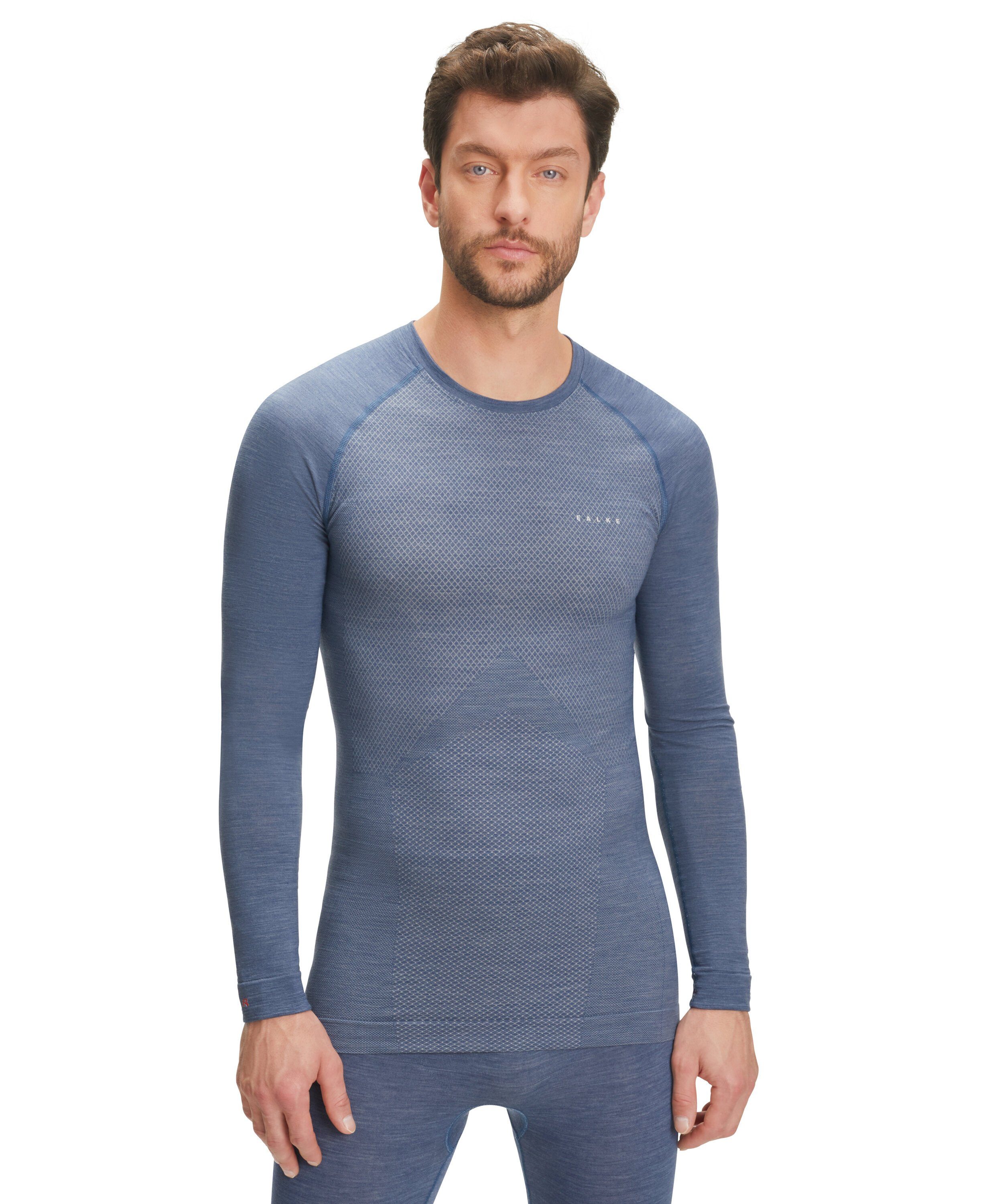 FALKE Wool-Tech Funktionsshirt feinster (6751) mit (1-tlg) Merinowolle Light capitain