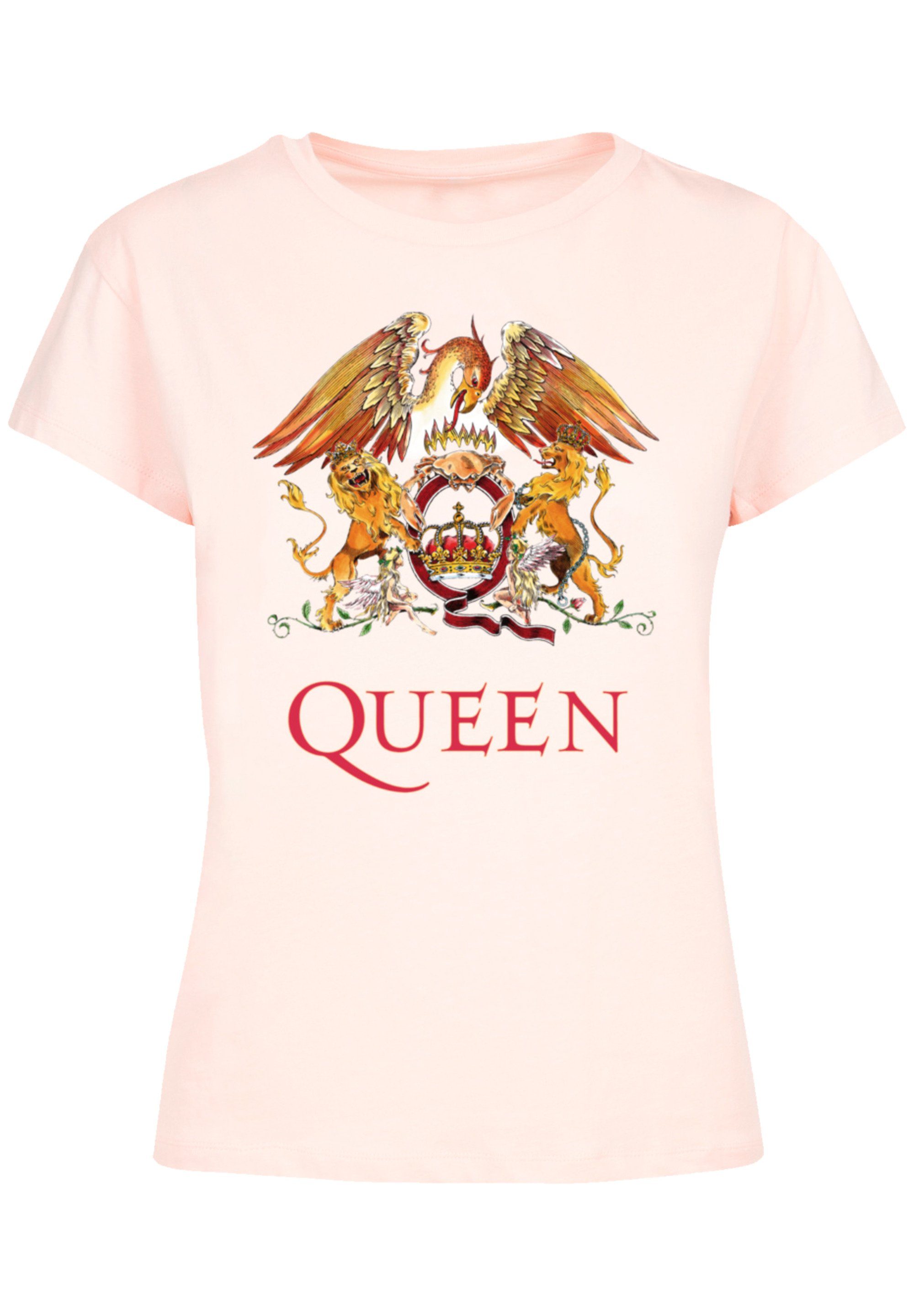 T-Shirt pink F4NT4STIC Classic Print Queen Crest