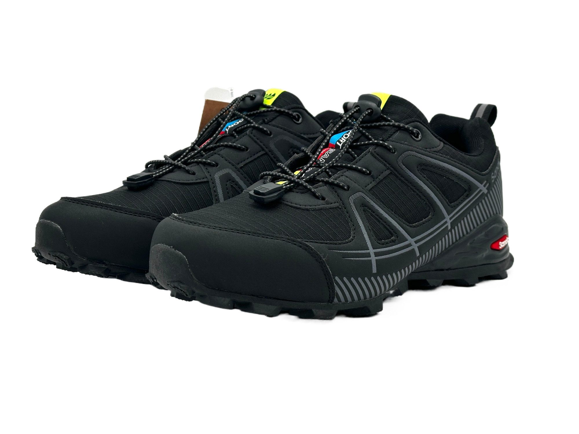 Nowaland Wanderschuhe multifunktionaler Outdoorschuh Trekkingschuh Schnellverschluss, Atmungsaktives Mesh, Stoßdämpfende Sohle