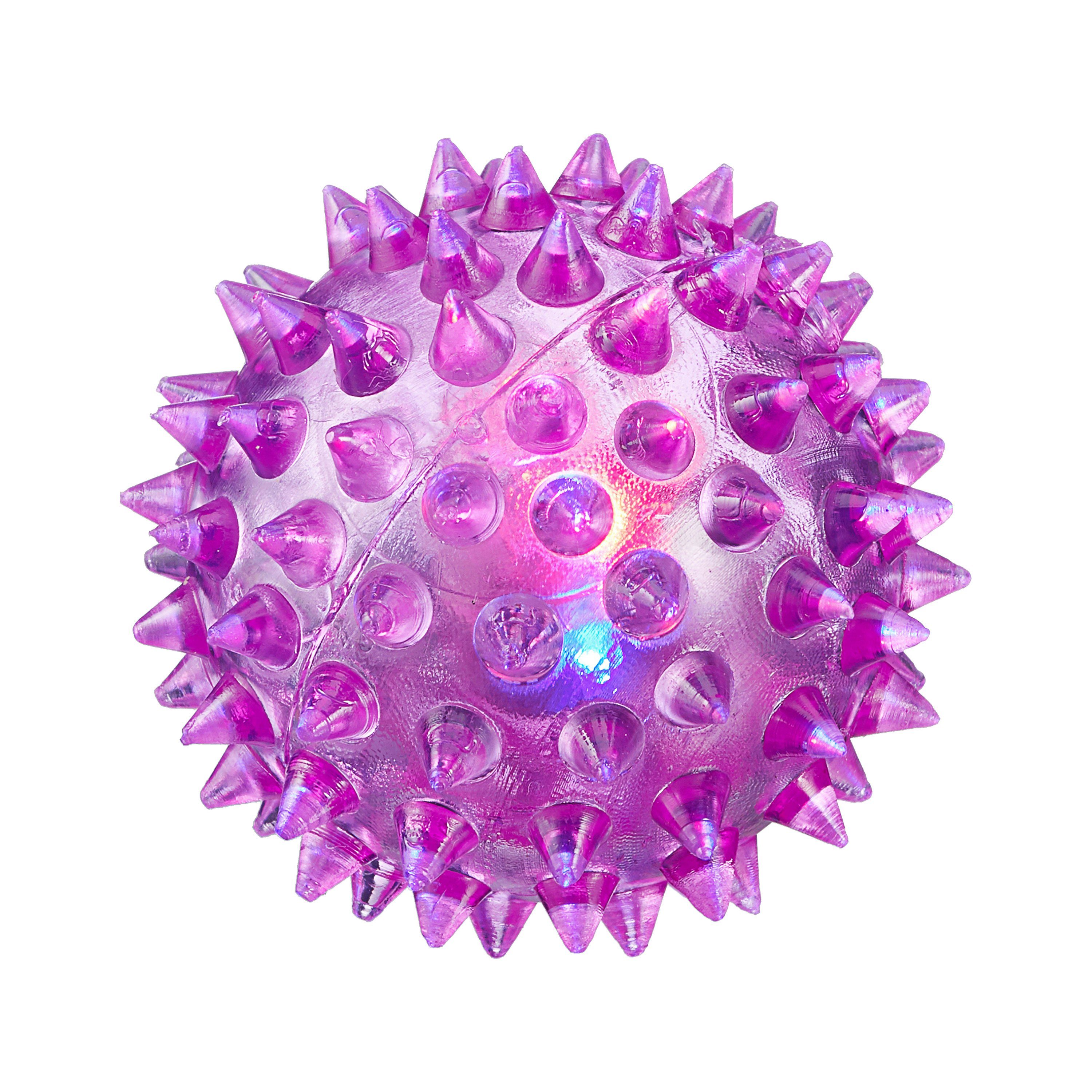 CEPEWA Massageball LED Massageball 12er Set 6 Farben Ø5,5cm Gummi blinkender Noppenball – Bild 5 von 5