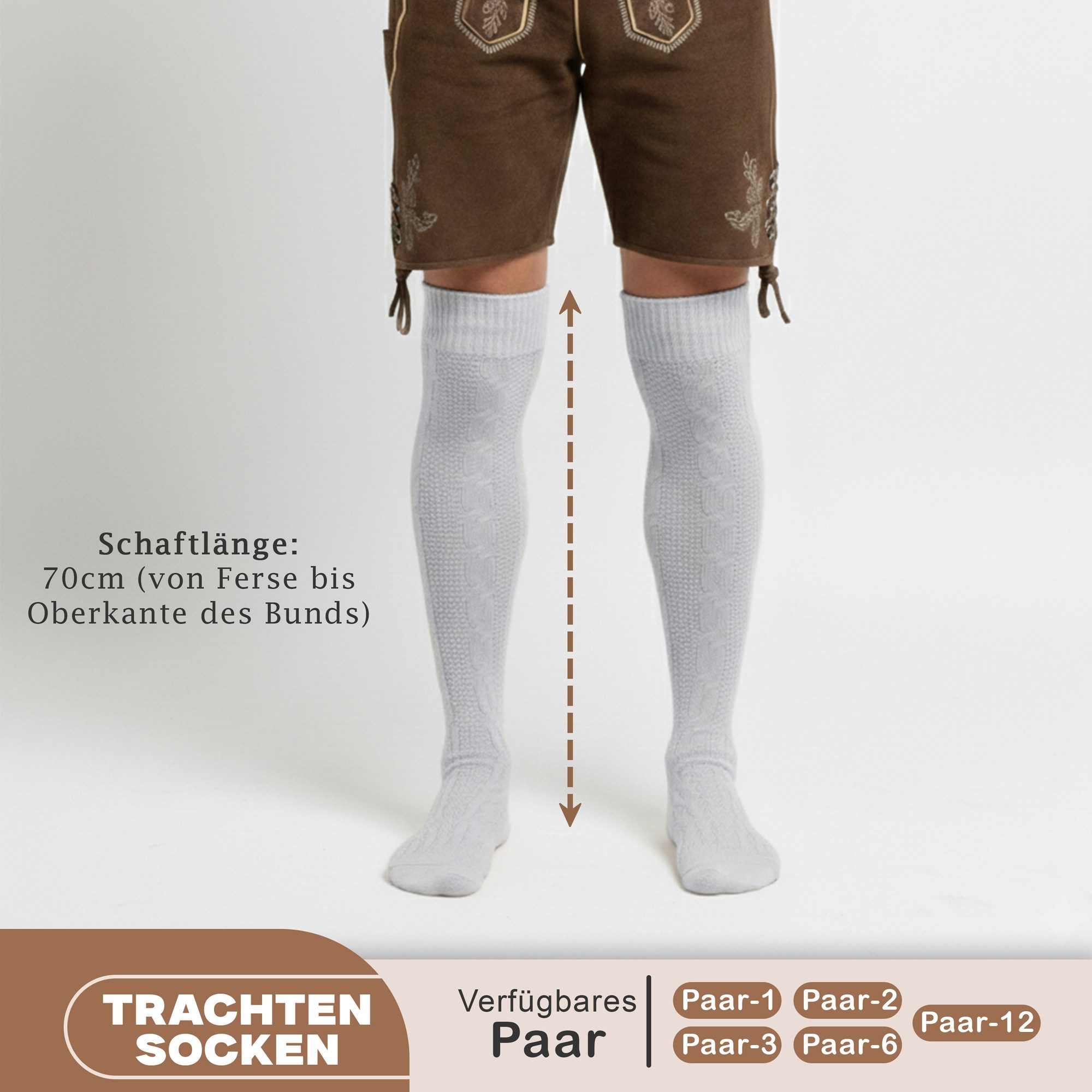 OMKA Trachtensocken GW250 Trachtenstrümpfe Trachtensocken overknee Strümpfe günstig online kaufen