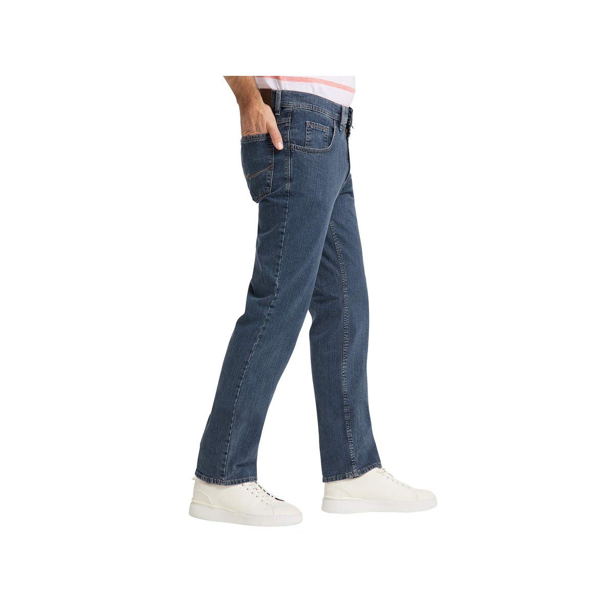 blau 5-Pocket-Jeans (1-tlg) Pionier