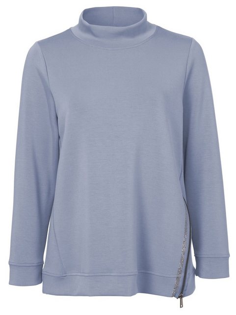 VIA APPIA DUE Sweatshirt Sportives Sweatshirt mit Schmucksteinen (1-tlg) im günstig online kaufen
