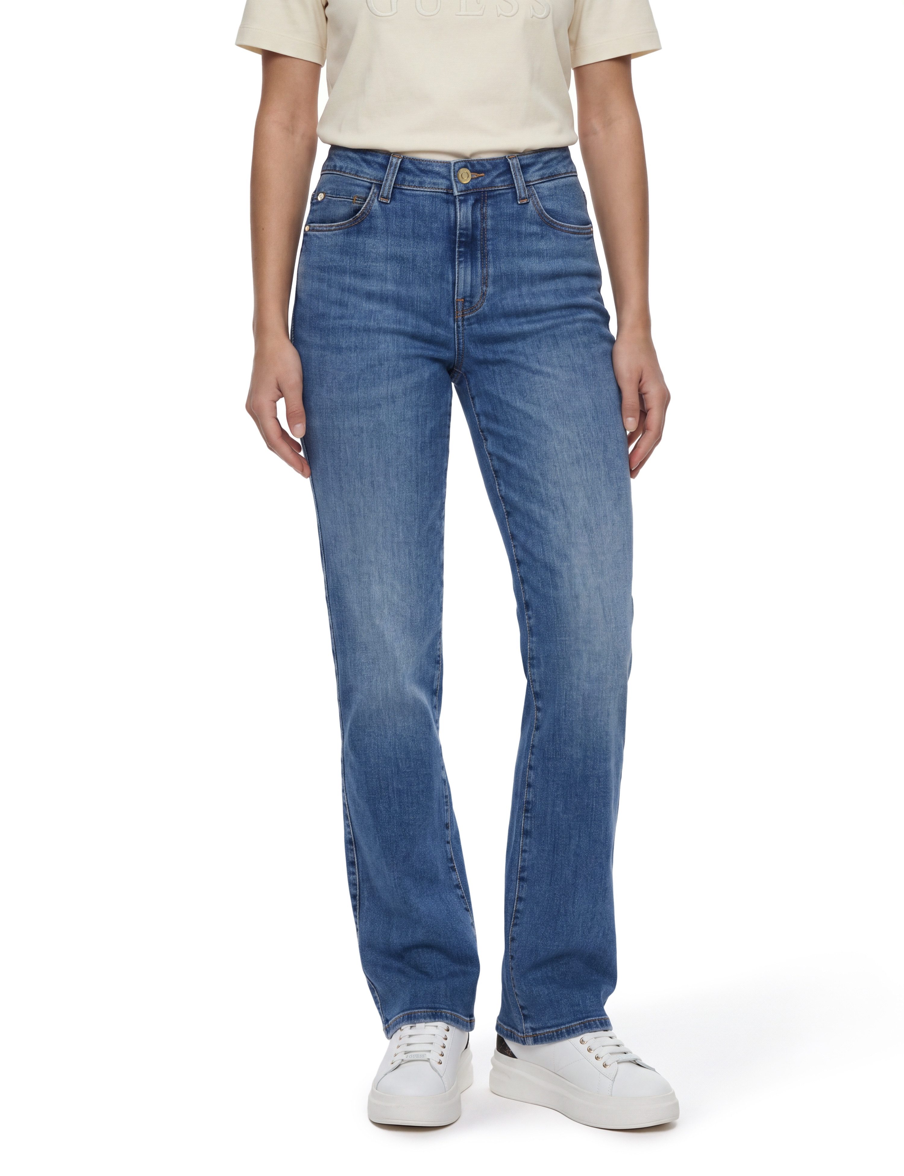 Guess Straight-Jeans SEXY STRAIGHT mit hohem Bund, Stretch-Denim