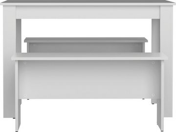 TemaHome Esstisch Nice (3-St), 3 tlg Set, bestehend aus einem Esstisch mit zwei Sitzbänken