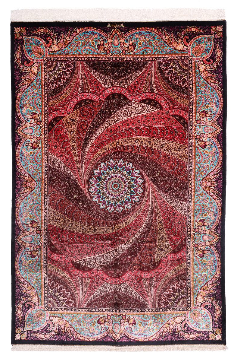 Carpet Avenue Teppich Ghom Seidenkette 299x201, Rechteck, Höhe: 3 mm