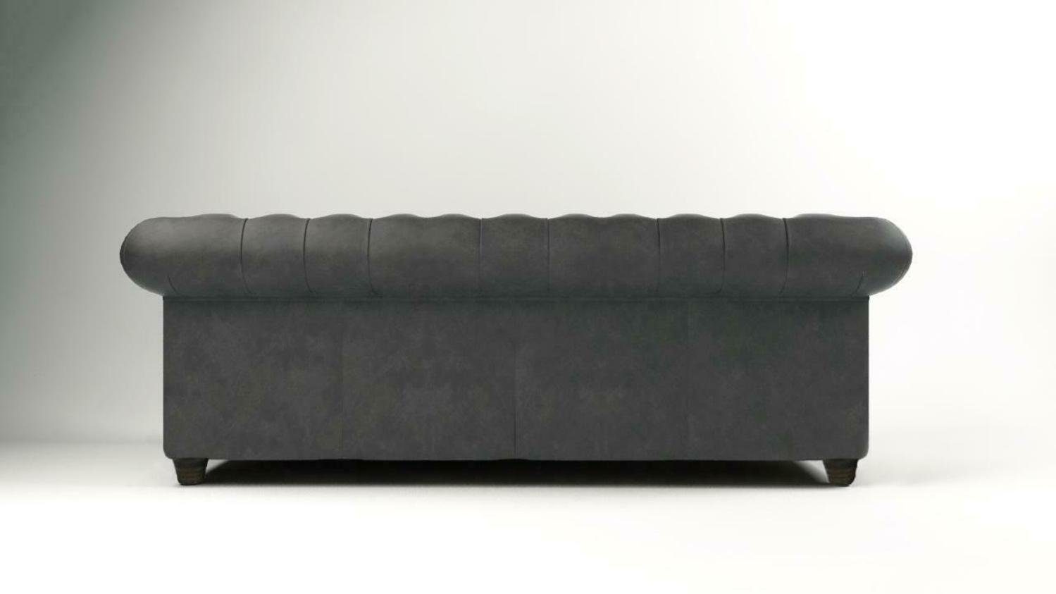 Dreisitzer Modern Dunkelgrauer Made 3-Sitzer JVmoebel Couch Neu, Europe Sofa in Chesterfield