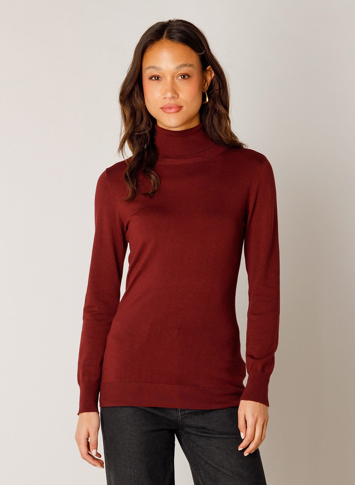 Base Level Rollkragenpullover Yuen mit Viskose