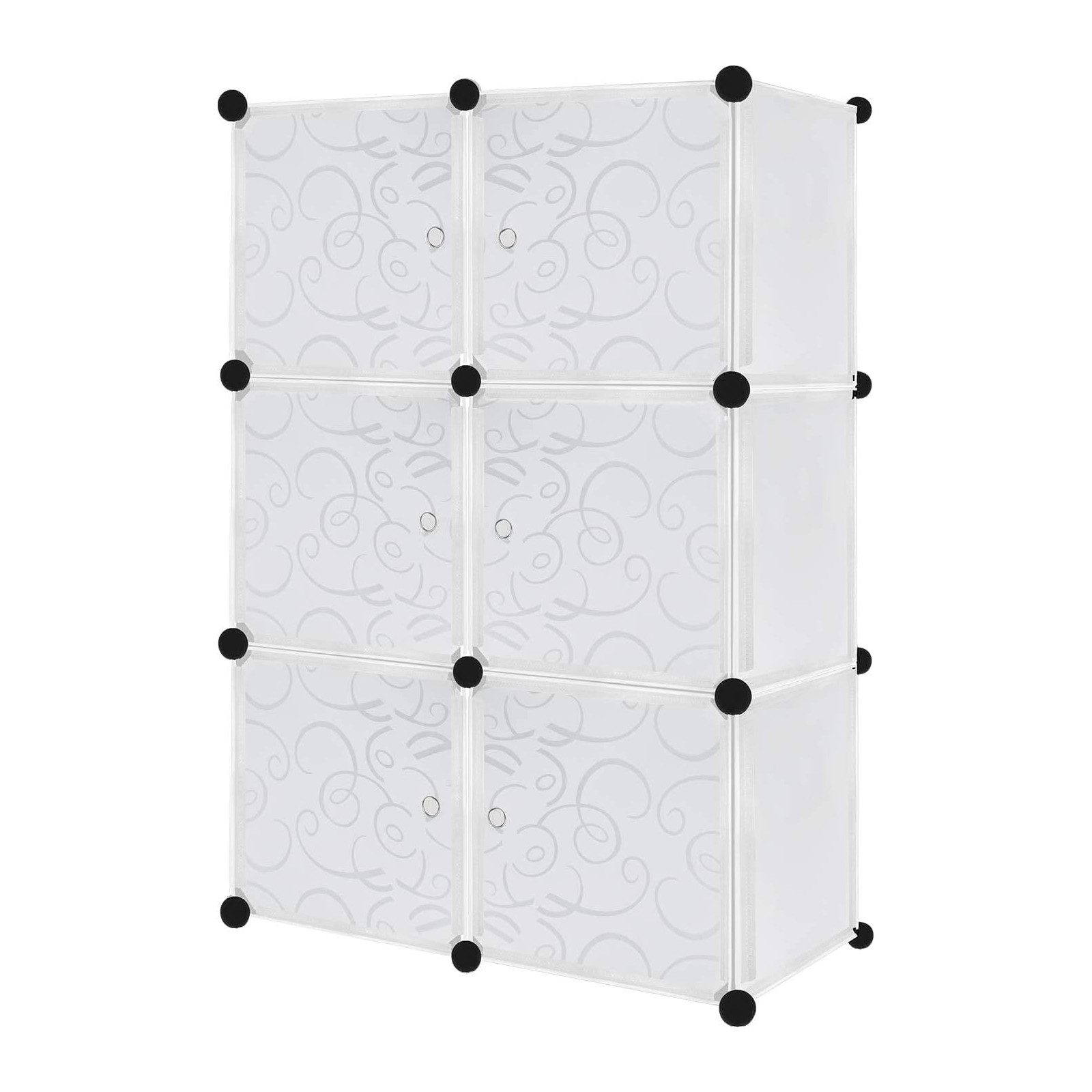 FIVMEN Kleiderschrank DIY Kleiderschrank Regalsystem Platzsparendes Steckre günstig online kaufen