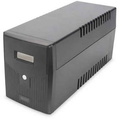 Digitus USV-Anlage Line-Interactive USV, 2000VA/1200W 12V/9Ah x2, Alarm, LC-Display, Serieller Anschluss, USB-Anschluss