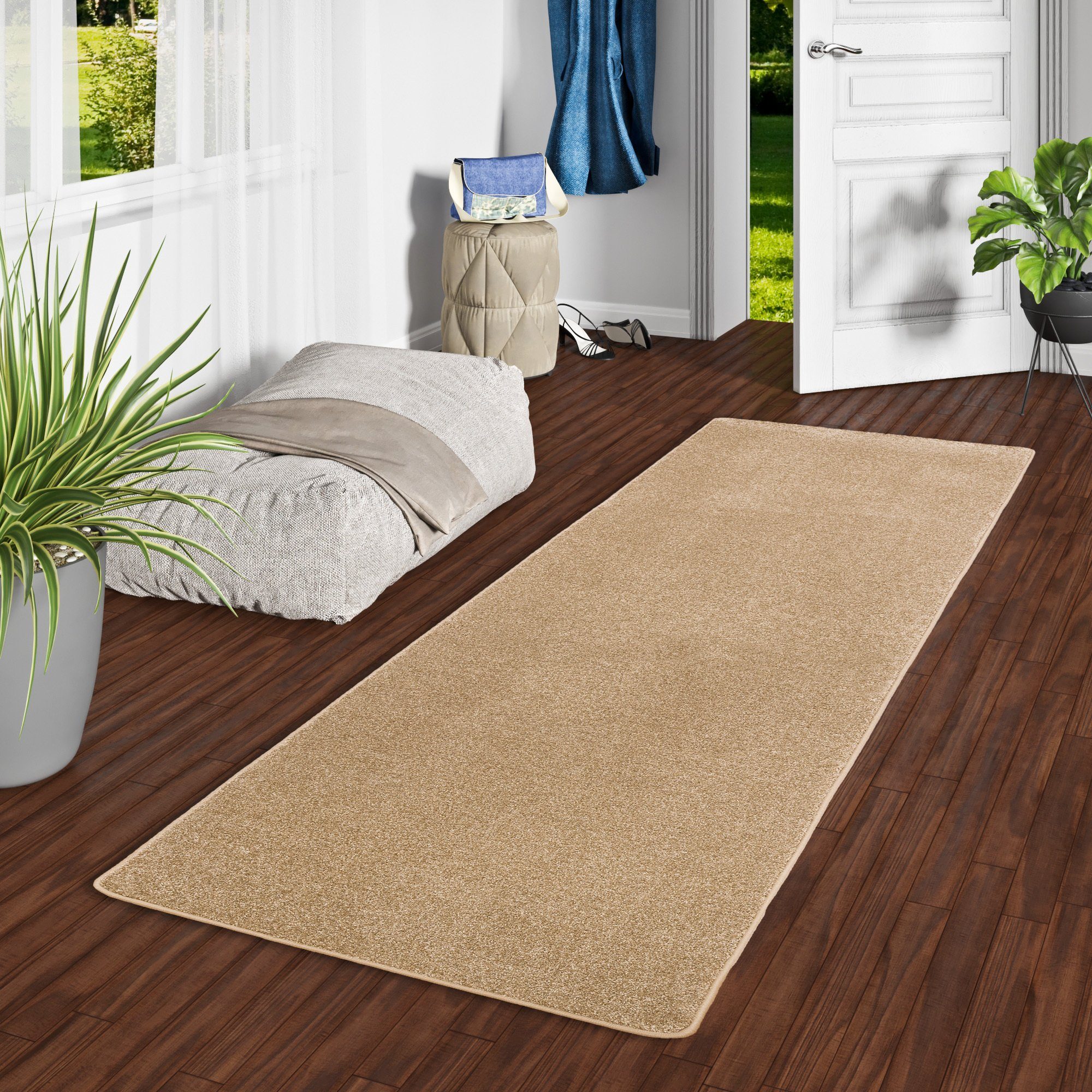 Snapstyle Läufer Hochflor Velours Läufer Teppich günstig online kaufen