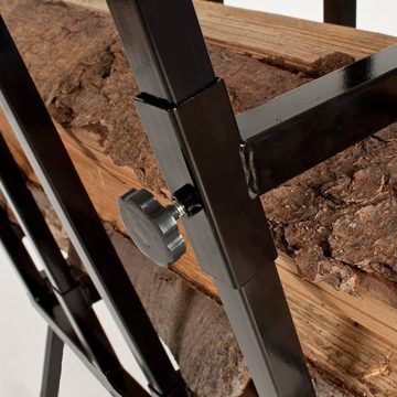 tectake Klappbock Holzsägebock mit Feststellbügel, einstellbar