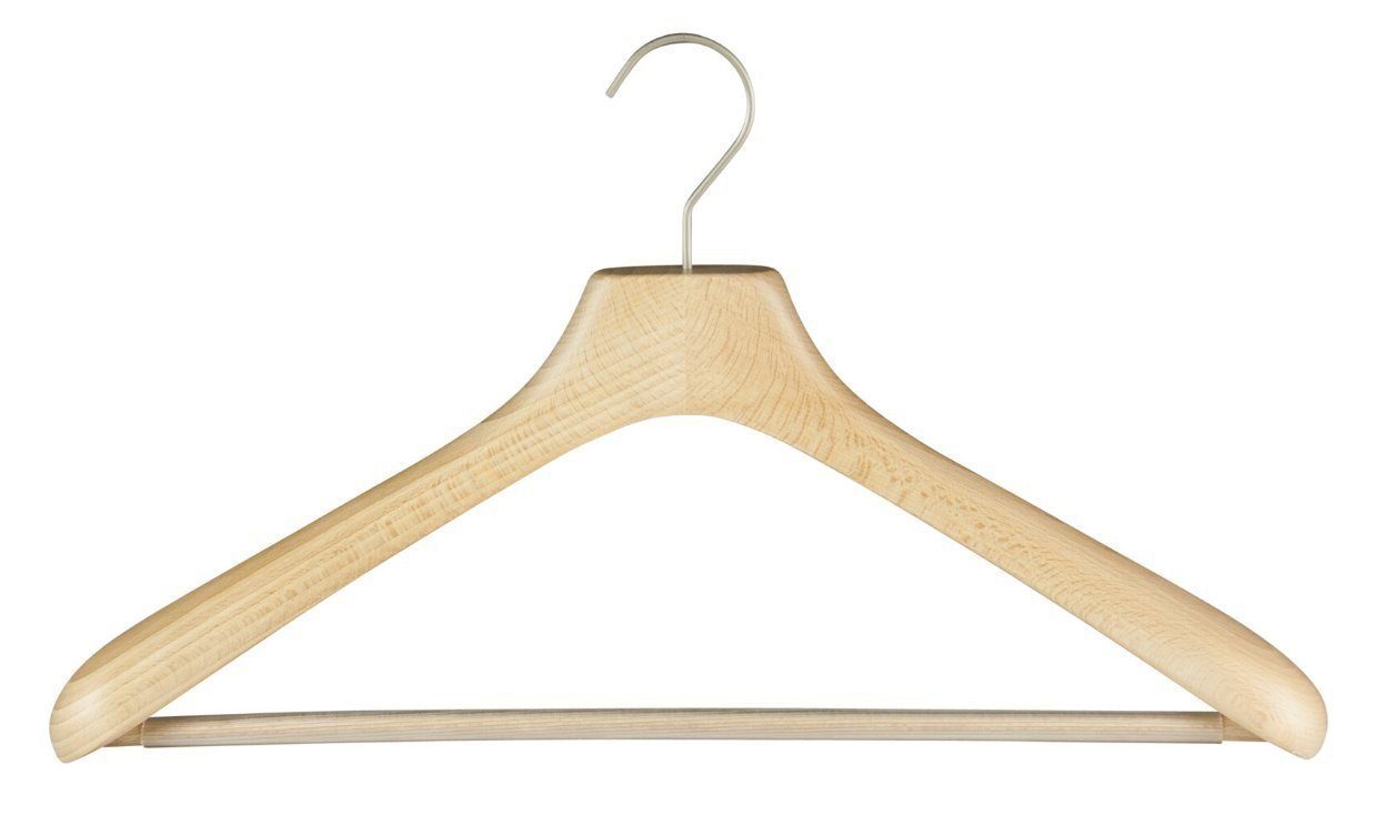 Verkauf zu Schnäppchenpreisen MAWA Kleiderbügel Komfort-Formbügel mit Holzsteg, (10-tlg)