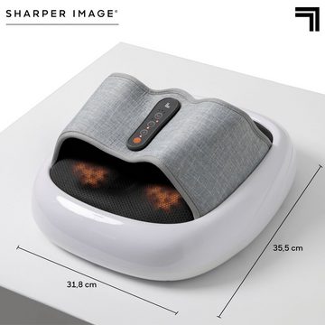 Sharper Image Shiatsu-Fußmassagegerät Fußmassage, mit Akupressur, Kompressions- & Wärmefunktion