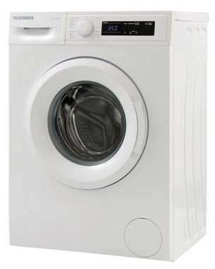 Telefunken Waschmaschine W-7-1400-W, 7 kg, 1400 U/min, Mit LED Display, Mengenautomatik und Überlaufschutz