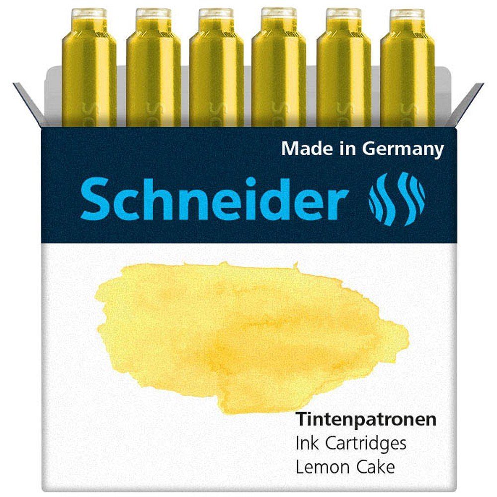 Schneider Schneider für Füller Lemon Pastell Tintenpatronen St. Tintenpatrone 6 Cake