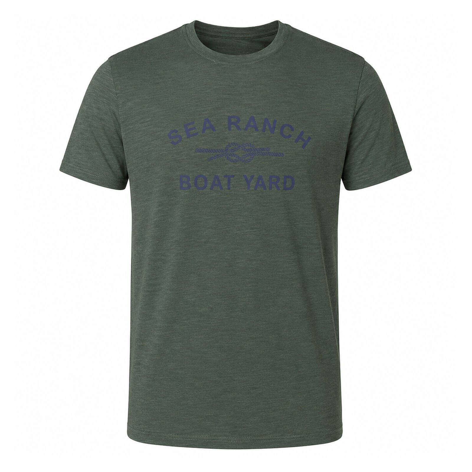 Sea Ranch T-Shirt Vitus Herren Kurzarm-Shirt mit Brustprint - Sommershirt Freizeitshirt Baumwolle, Atmungsaktiv, Rundhalsausschnitt, Moderner Schriftzug