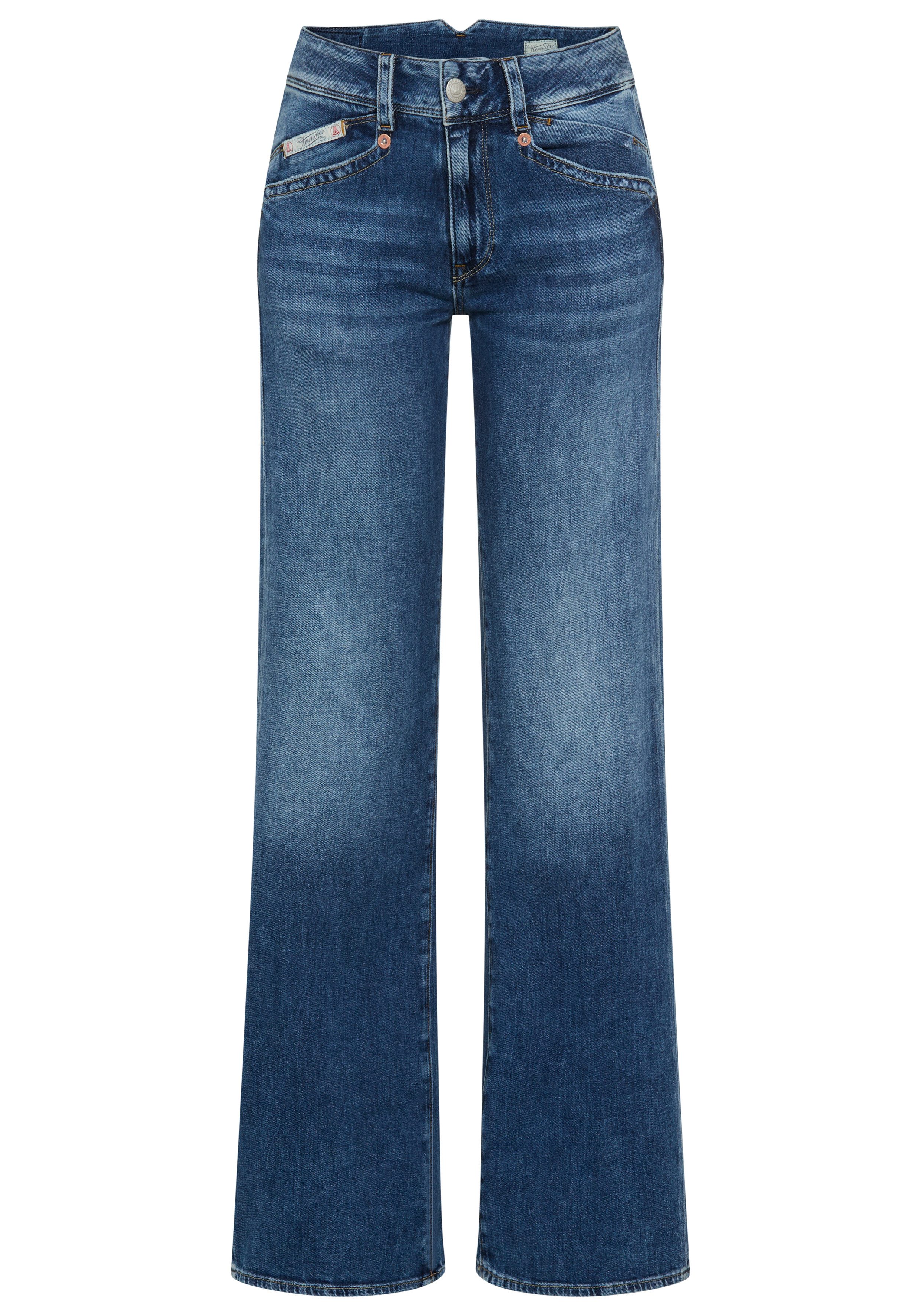 Herrlicher Straight-Jeans Prime New Denim Stretch mit Spitzbund hinten – Bild 4 von 5
