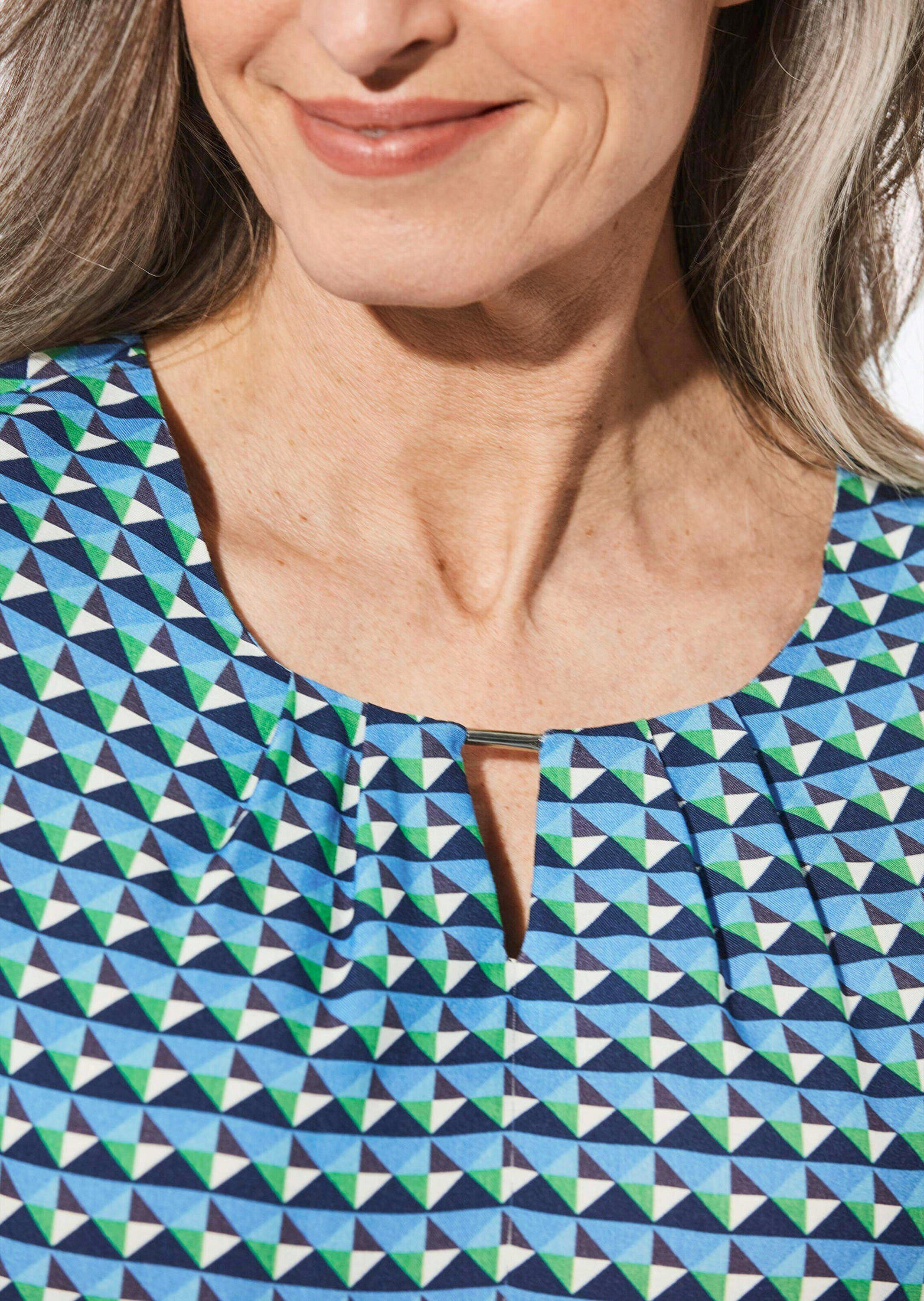 GOLDNER Kurzarmbluse Kurzgröße: Druckbluse aus reiner Viskose – Bild 5 von 5