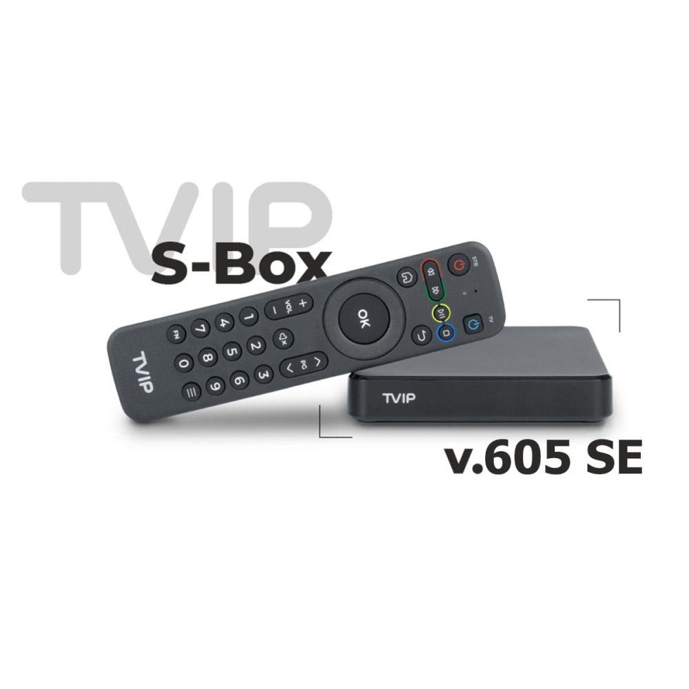 TVIP Streaming-Box S-Box Dual-WiFi 8GB Flash Bluetooth v.605 SE 4K
