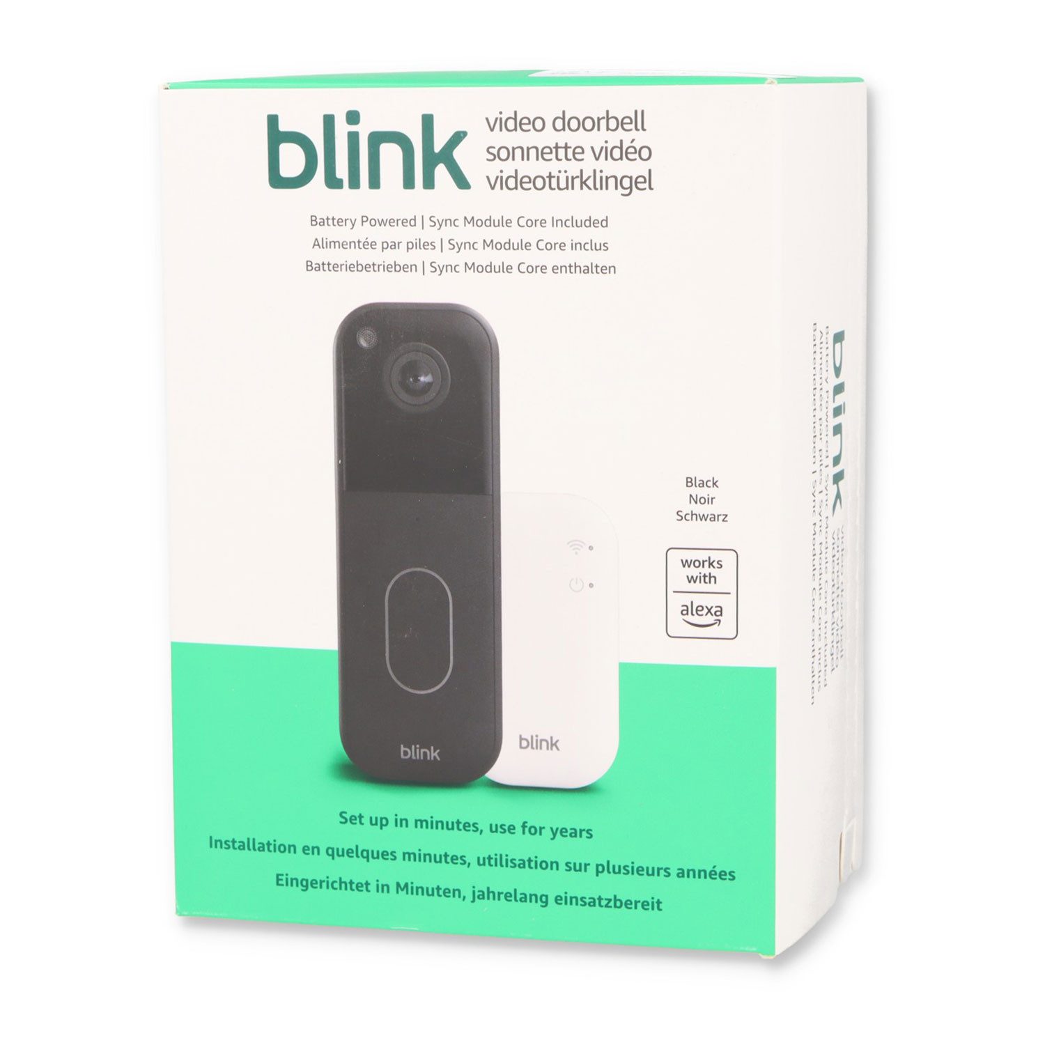 blink Smart Home Türklingel Videotürklingel mit Sync-Basismodul (Außenbereich, Fehler im Befehl: Falsche Syntax in der Nähe von)