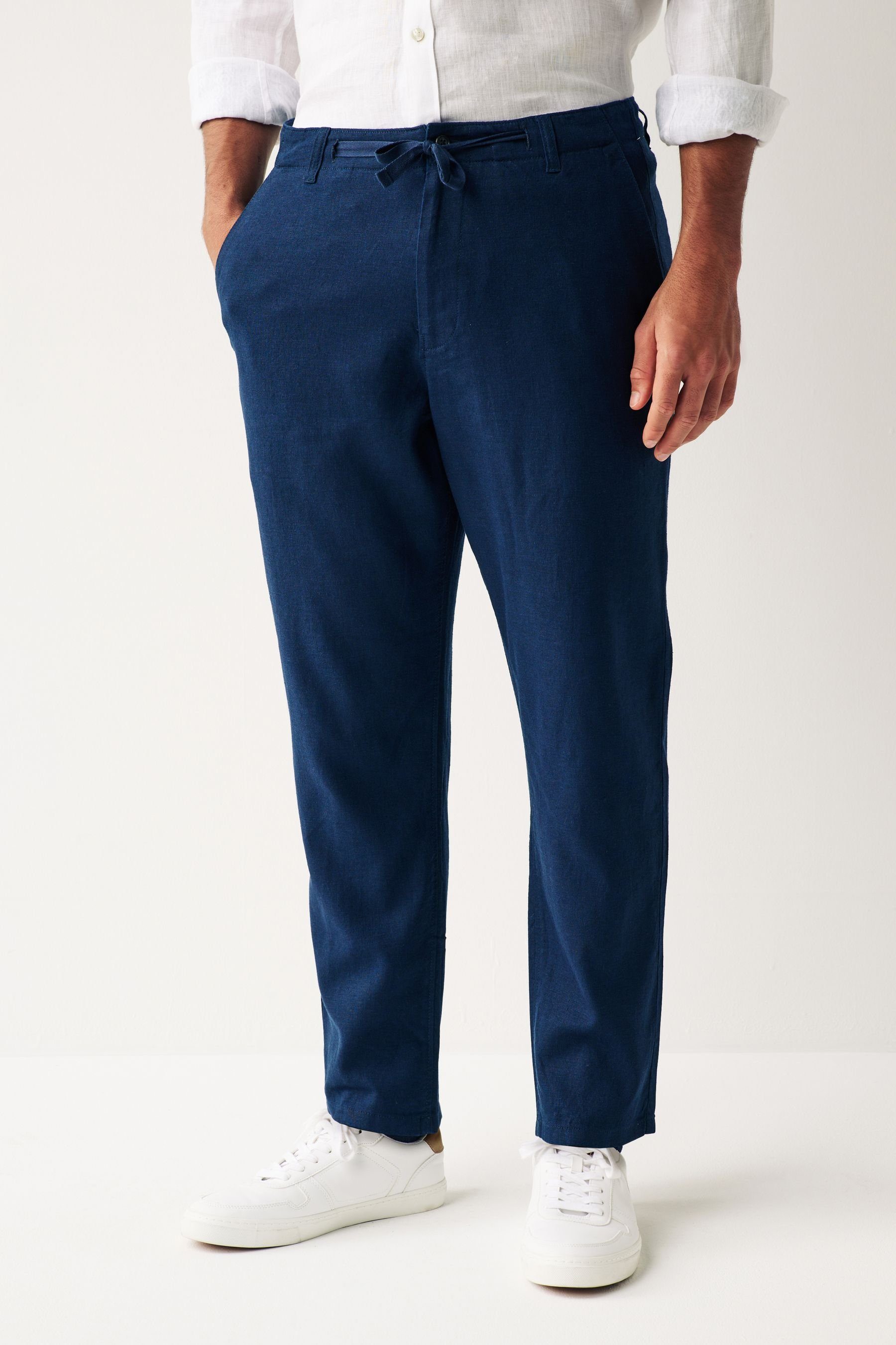 Next Stoffhose Hose mit Kordelzug aus günstig online kaufen
