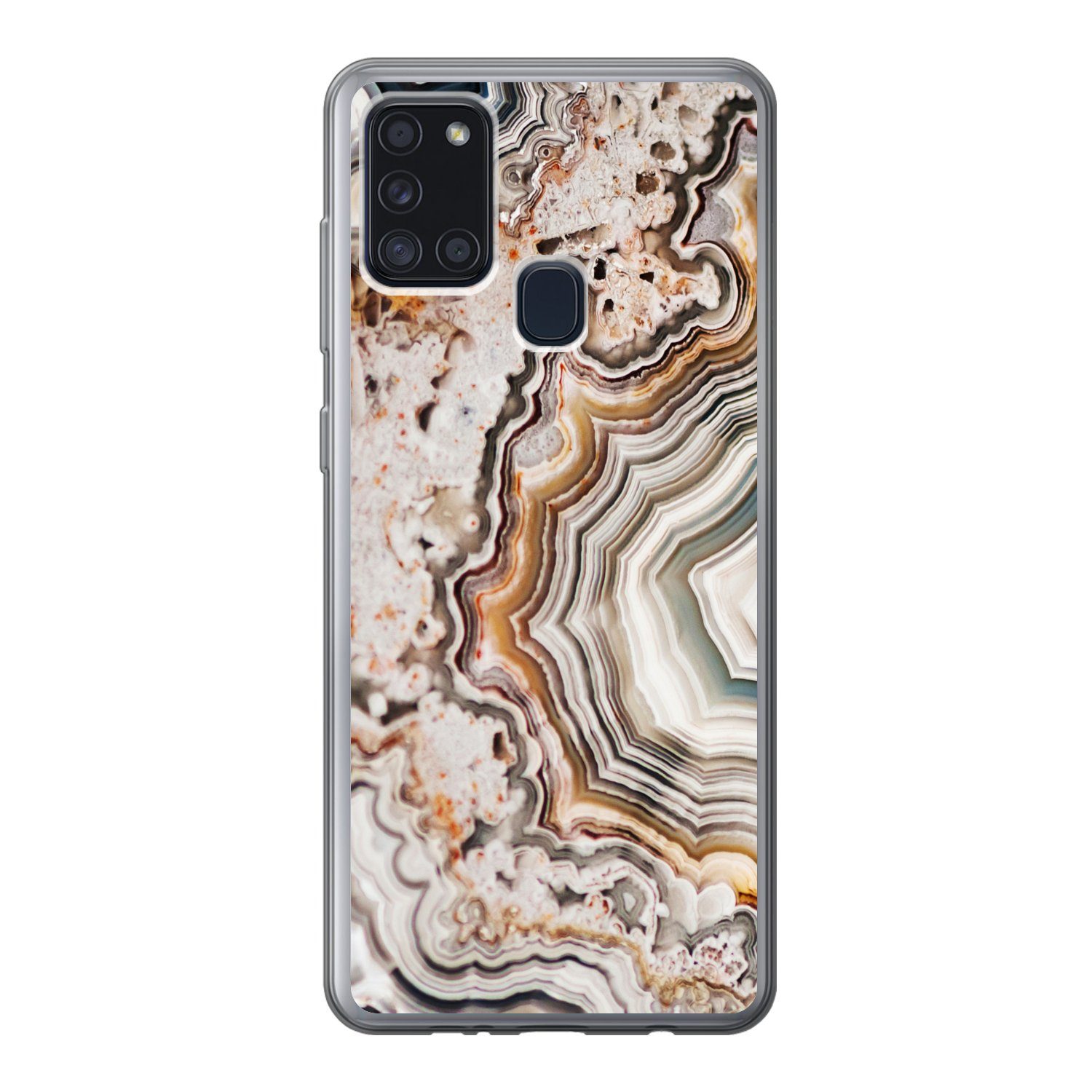 Handyhülle für Samsung Galaxy A21s Edelstein - Marmor - Natur - Abstrakt