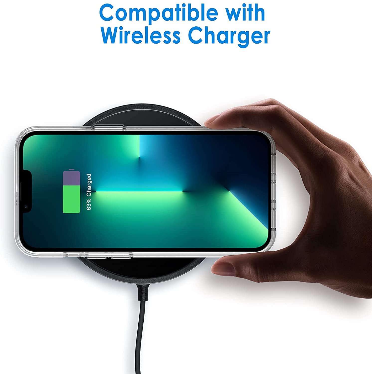 Wisam Smartphone-Hülle Wisam® Apple iPhone 13 Pro Max 6.7" Silikon Case Schutzhülle Hülle 17,00 cm (6,7 Zoll) – Bild 4 von 5