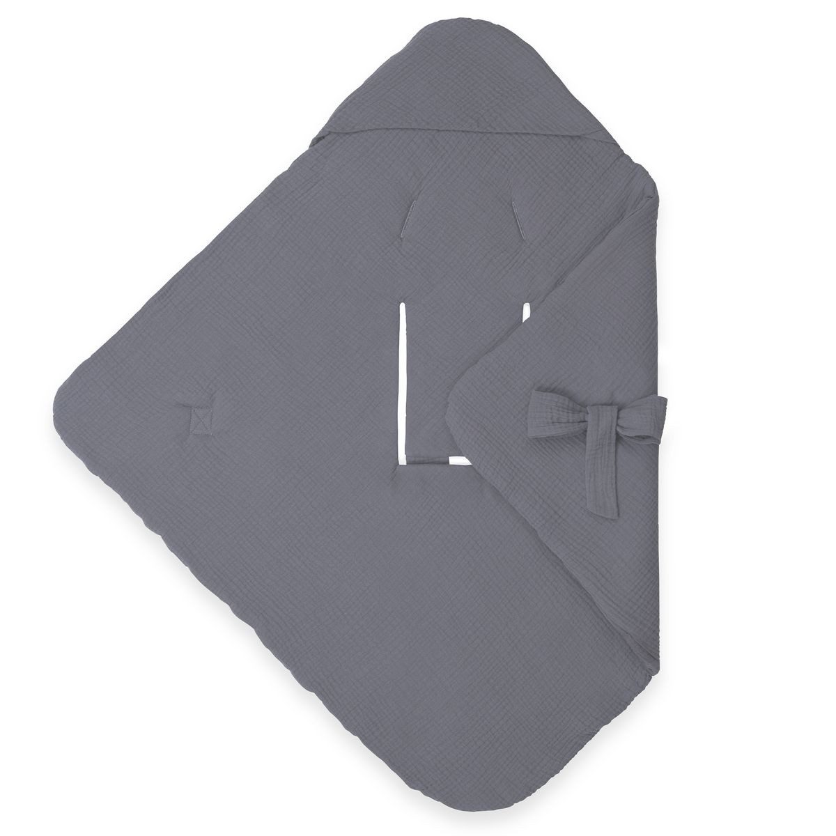 Hauck Fußsack Snuggle So Cosy - Stone, Baby Einschlagdecke Kuscheldecke für Babyschale Maxi Cosi, Kinderwagen