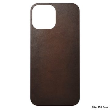 Nomad Handyhülle Nomad Leather Skin Rustic Brown für iPhone 13 Pro Max