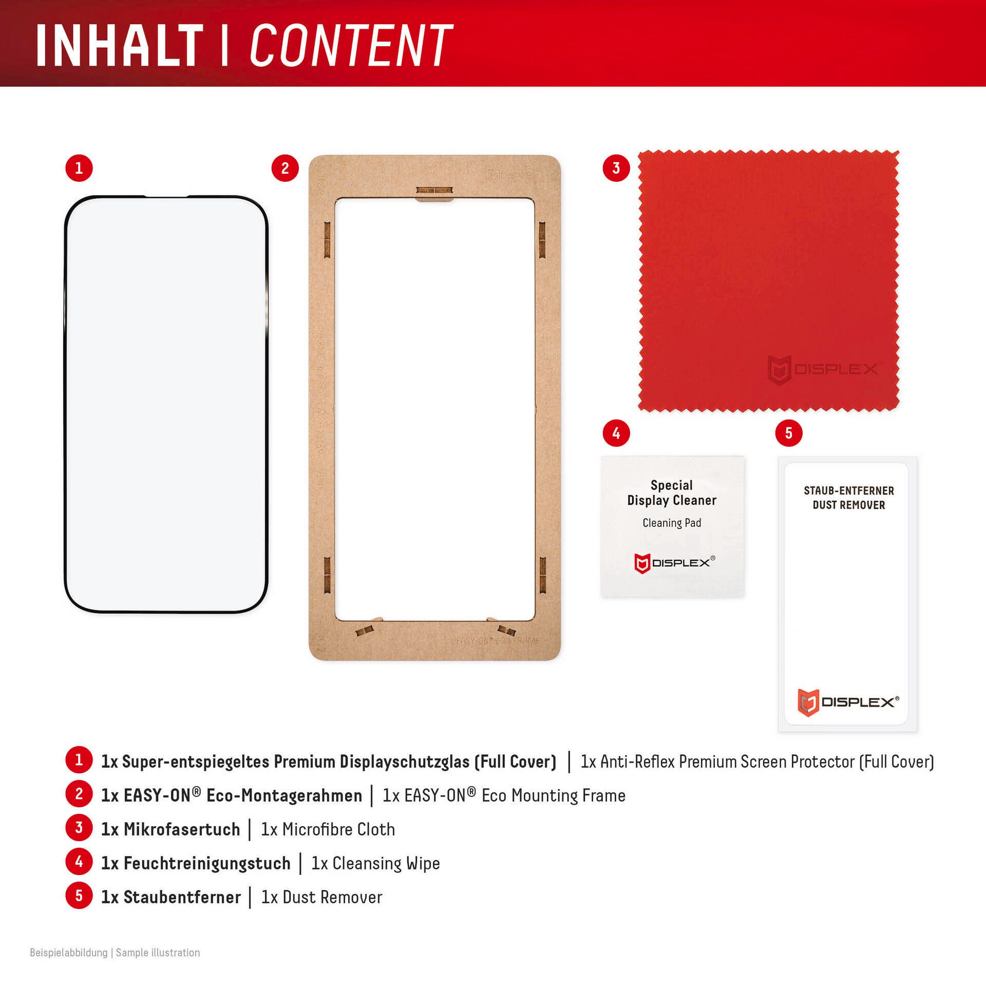Displex Displayschutzglas Premium Glass Full Cover Anti-Reflex für Samsung Galax S24 Ultra, 1 Stück, Displayschutzfolie, Schutzfolie, Bildschirmschutz, kratz- & – Bild 4 von 5
