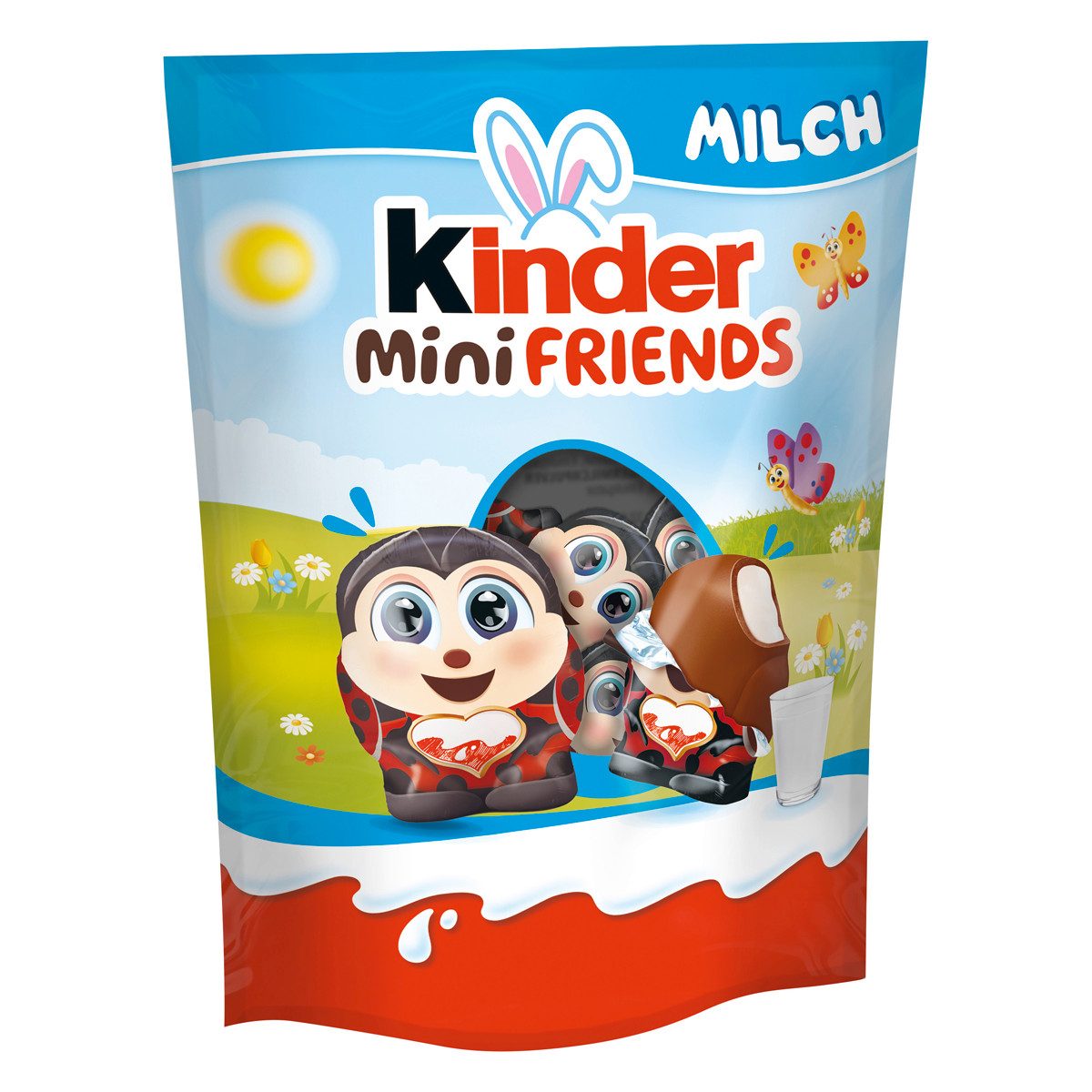 kinder Schokolade, kinder Mini Friends Milchcreme gefüllte Vollmilchschokolade 122g