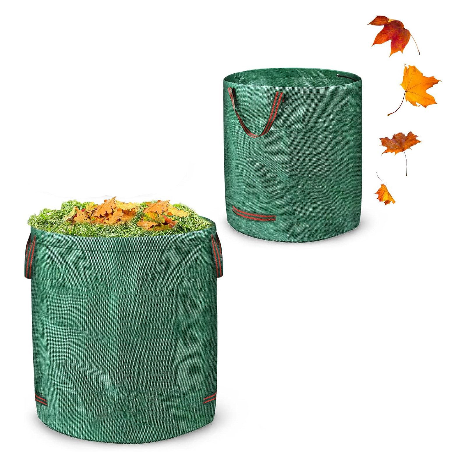 Gartensack Gartensäcke Gartenabfallsack mit Griffen 272L Gartenabfälle Laubsack