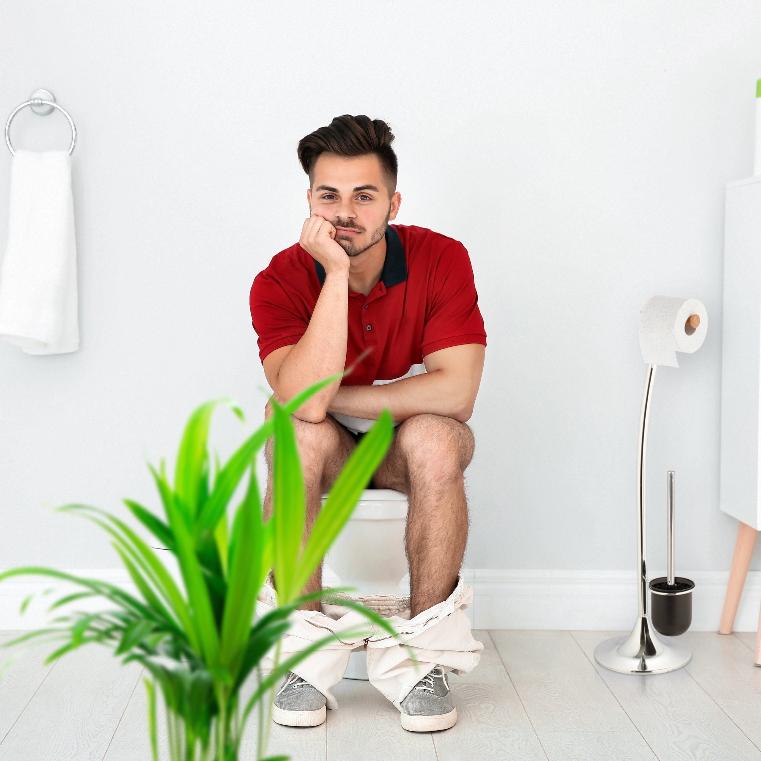 relaxdays WC-Reinigungsbürste Toilettenbürsten 2er Set Schwarz