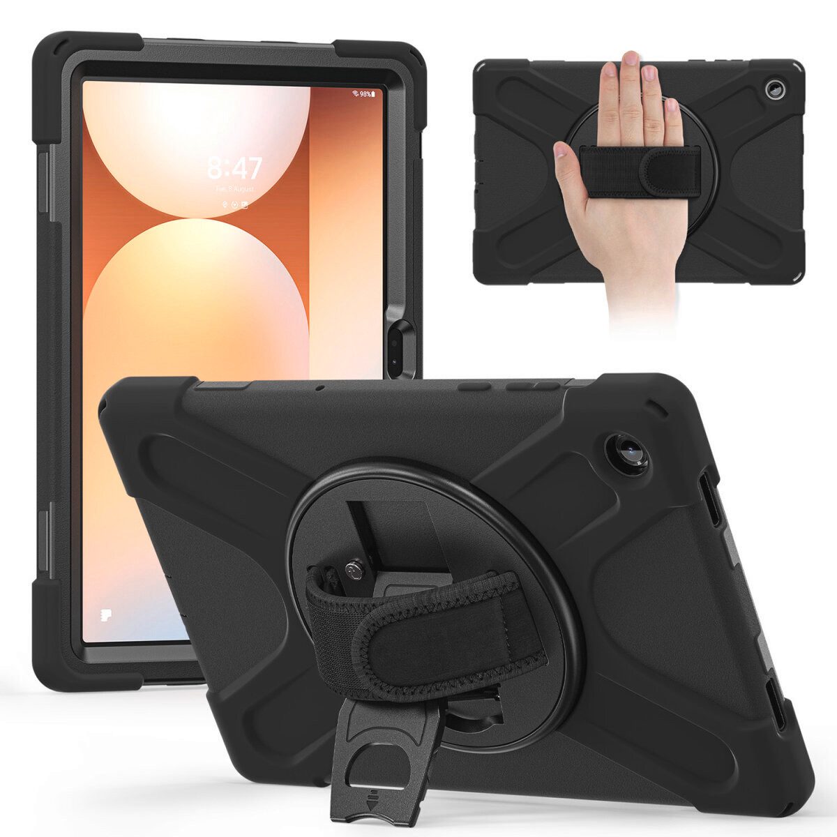4smarts Smartphone-Hülle 4smarts Rugged Case Grip für Samsung Galaxy Tab A1