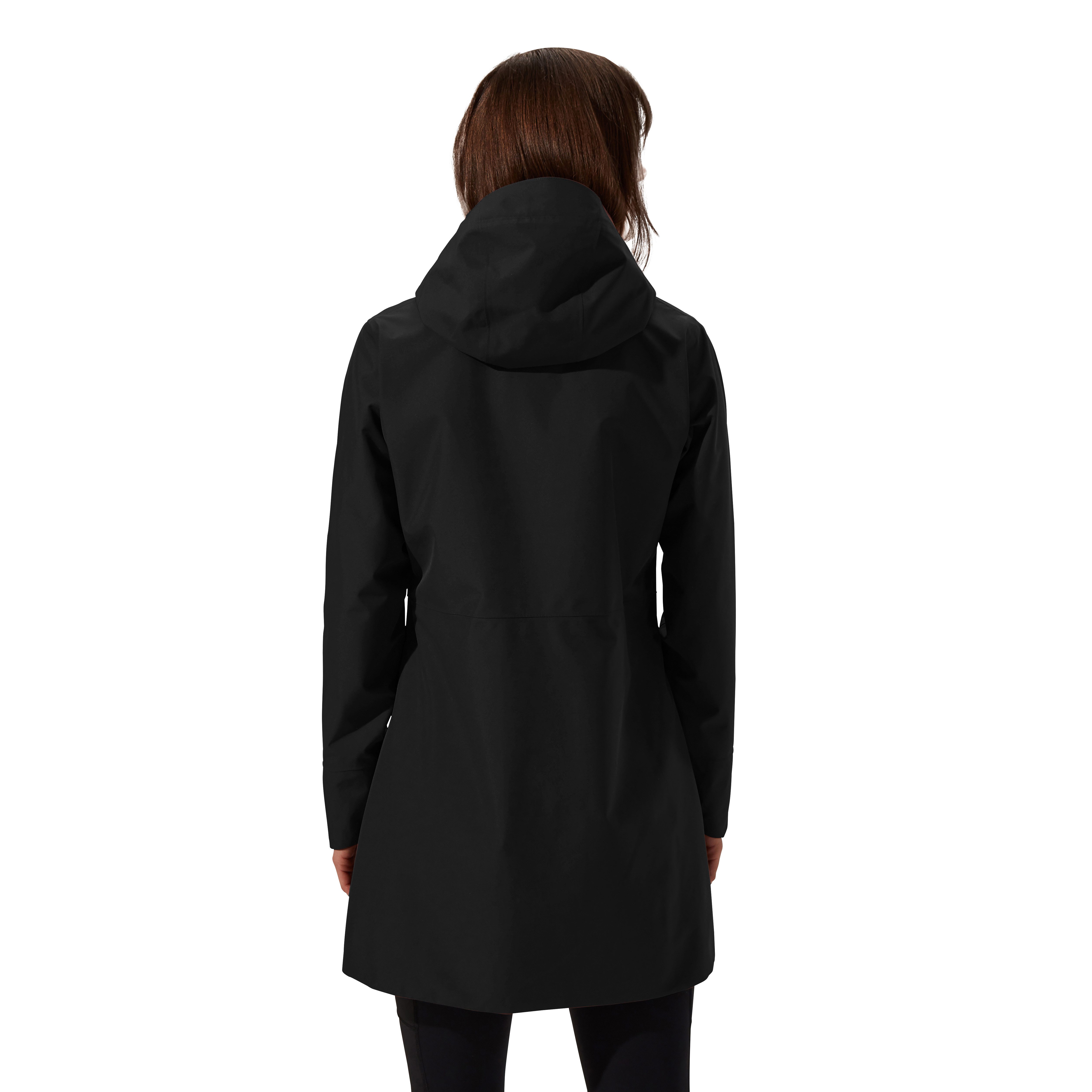 Berghaus Softshelljacke OMEARA LONG SHELL JKT AF sportlicher Stil, mit verstellbarer Kapuze, atmungsaktiv