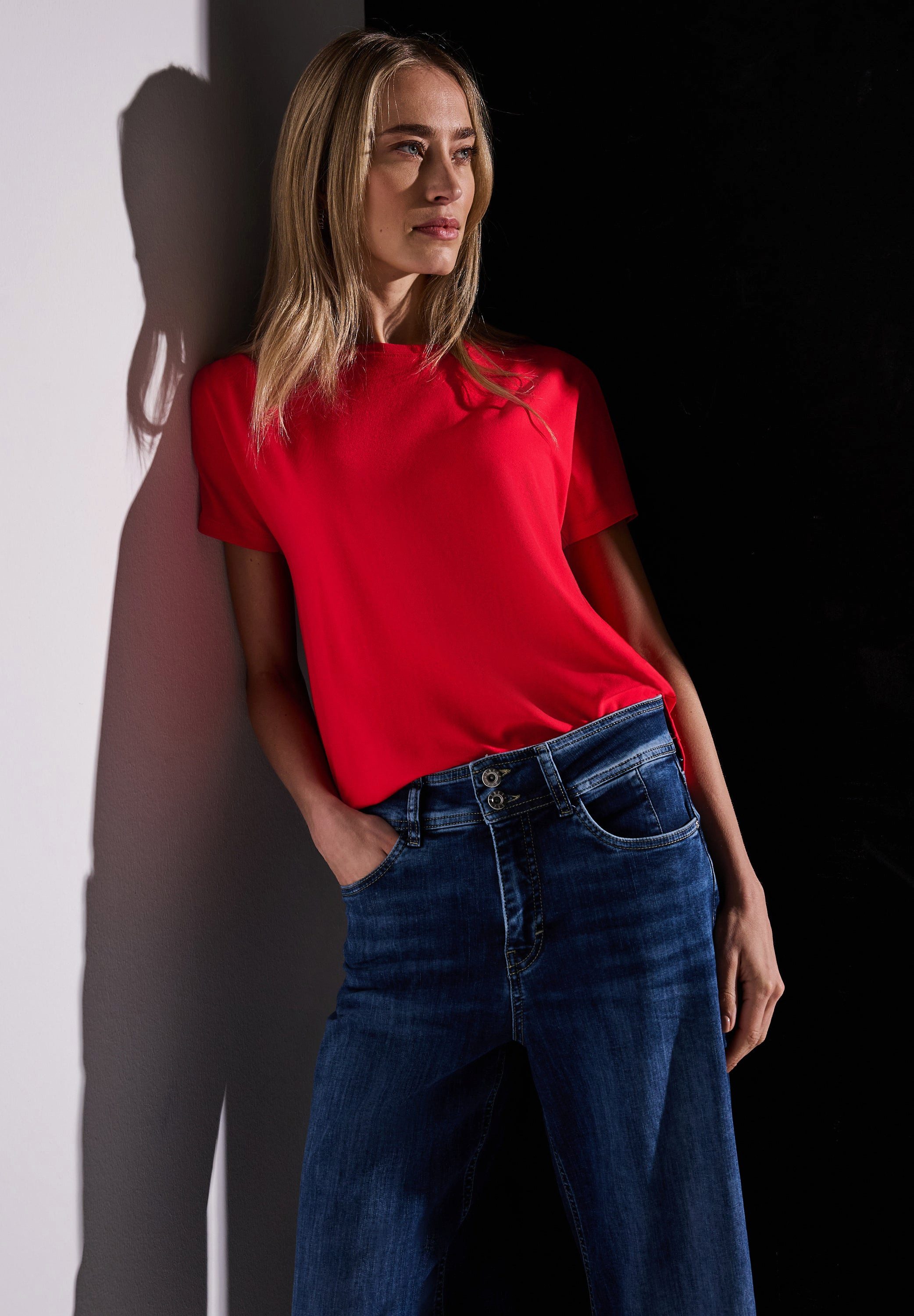STREET ONE T-Shirt Shirt Style Christa (1-tlg) günstig online kaufen