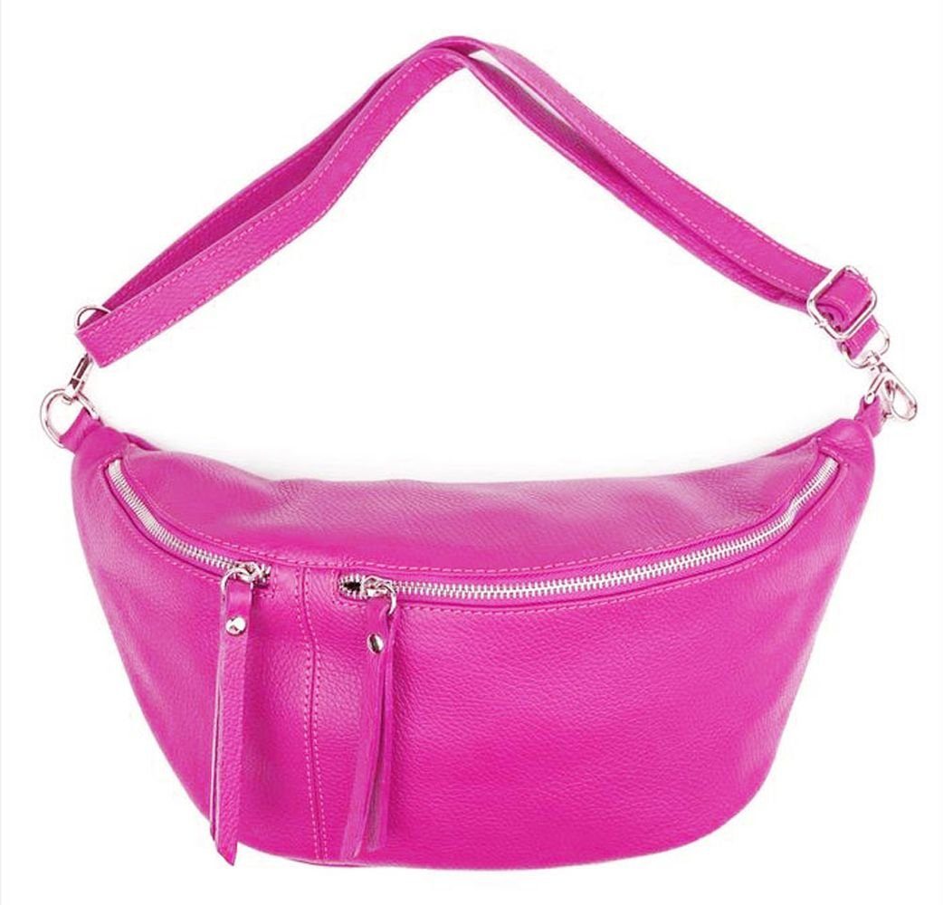Sa-Lucca Bauchtasche XXL Bodybag Bauchtasche Crossbag Echt Leder Made in Italy, echt Leder, made in Italy