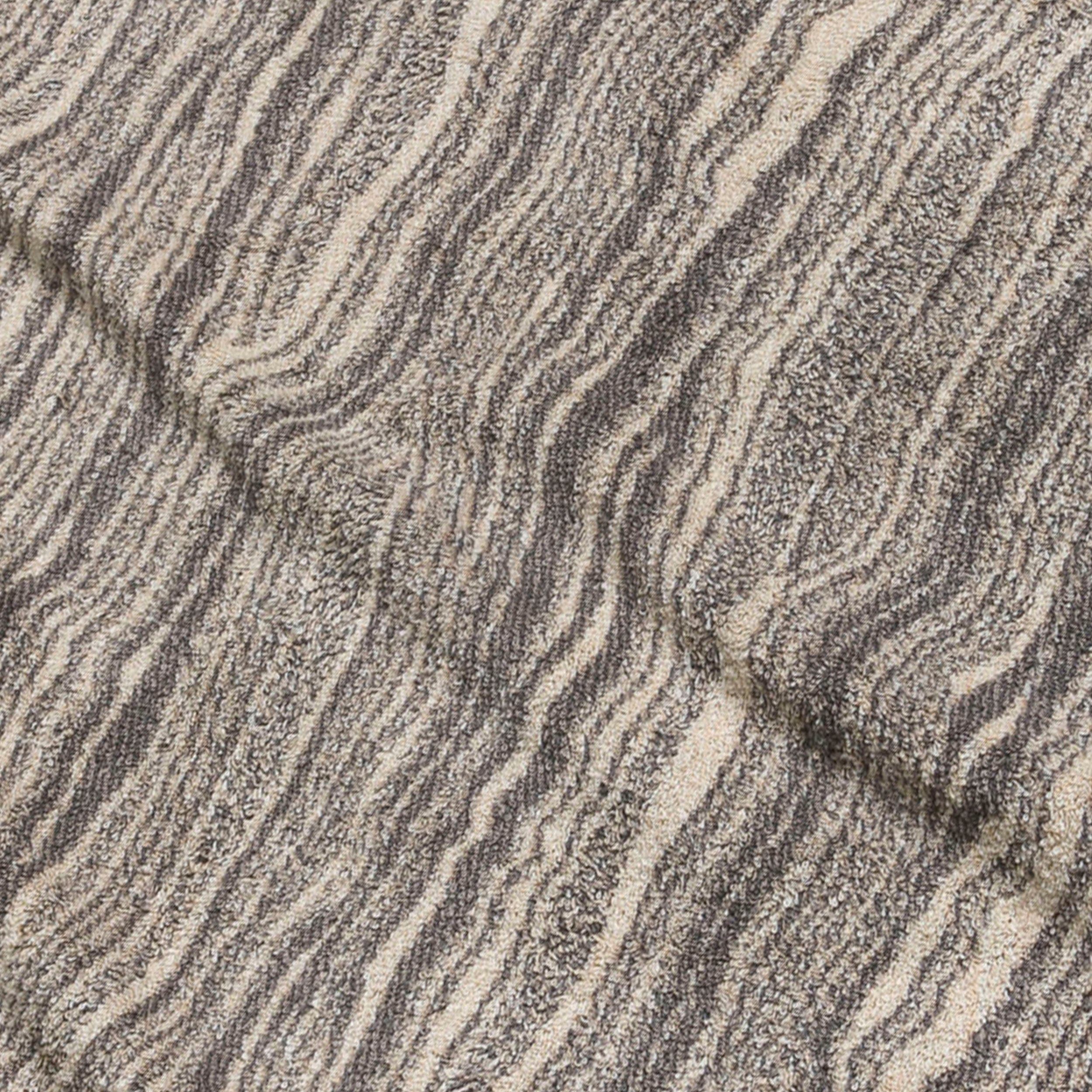 Stone, Walkfrottier Jacquard-Muster Duschtücher (1-St), beige Möve