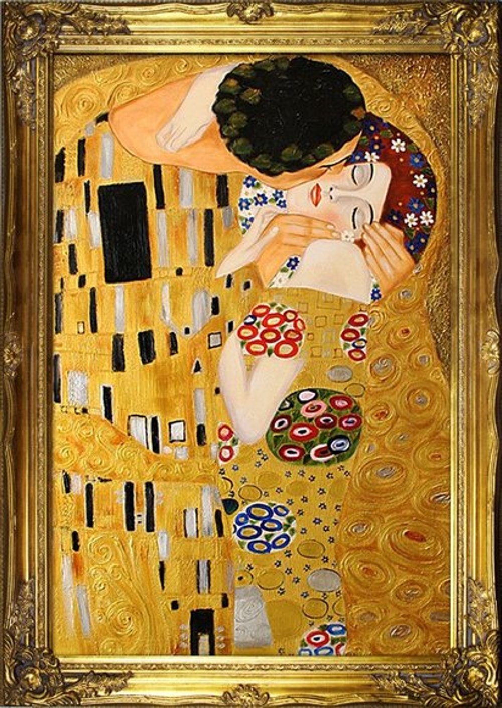JVmoebel Gemälde Gustav Klimt »G16206«, jedes Bild ein Unikat, handgearbeitet | Gemälde