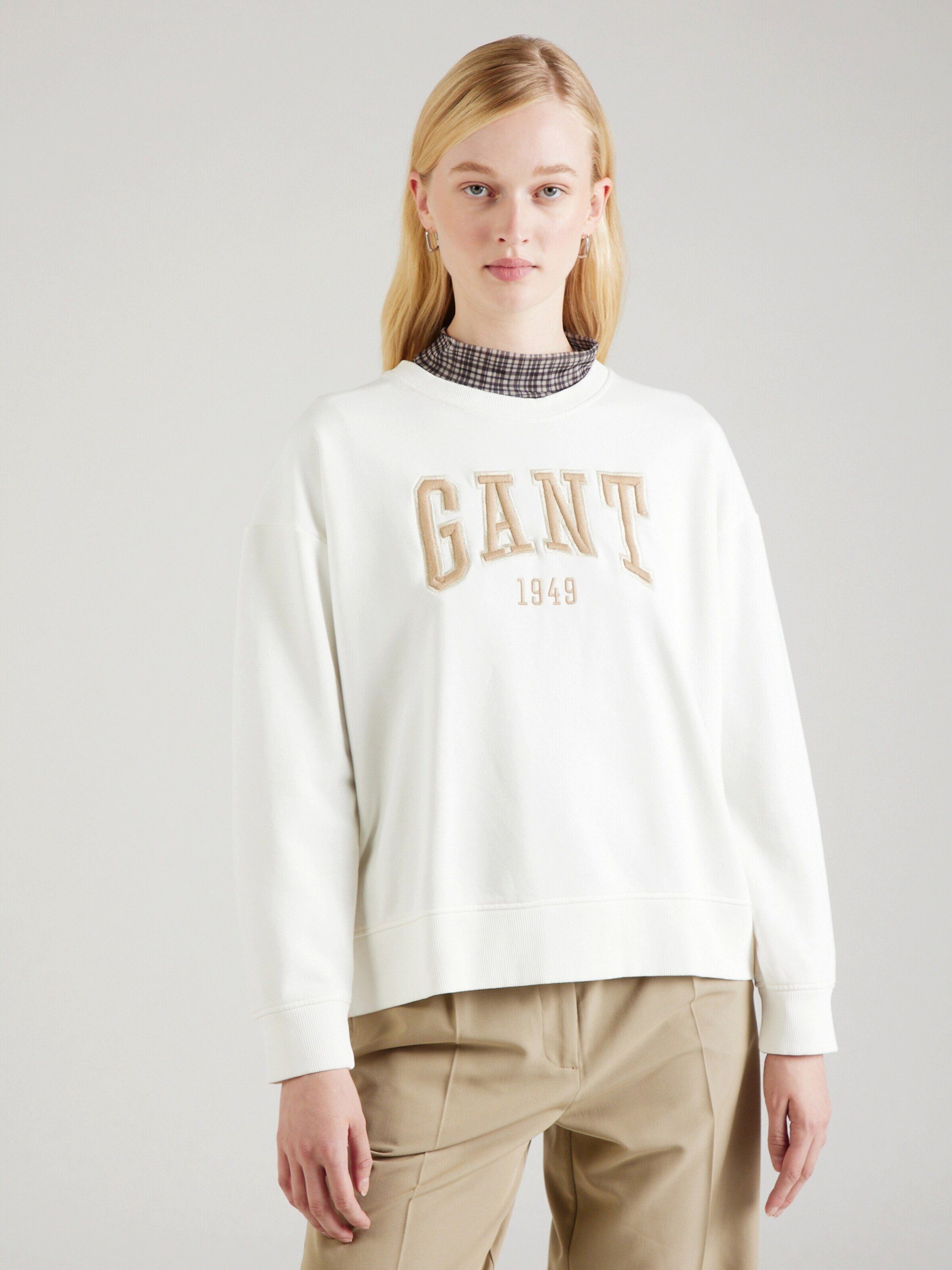 Gant (1-tlg) Stickerei Sweatshirt