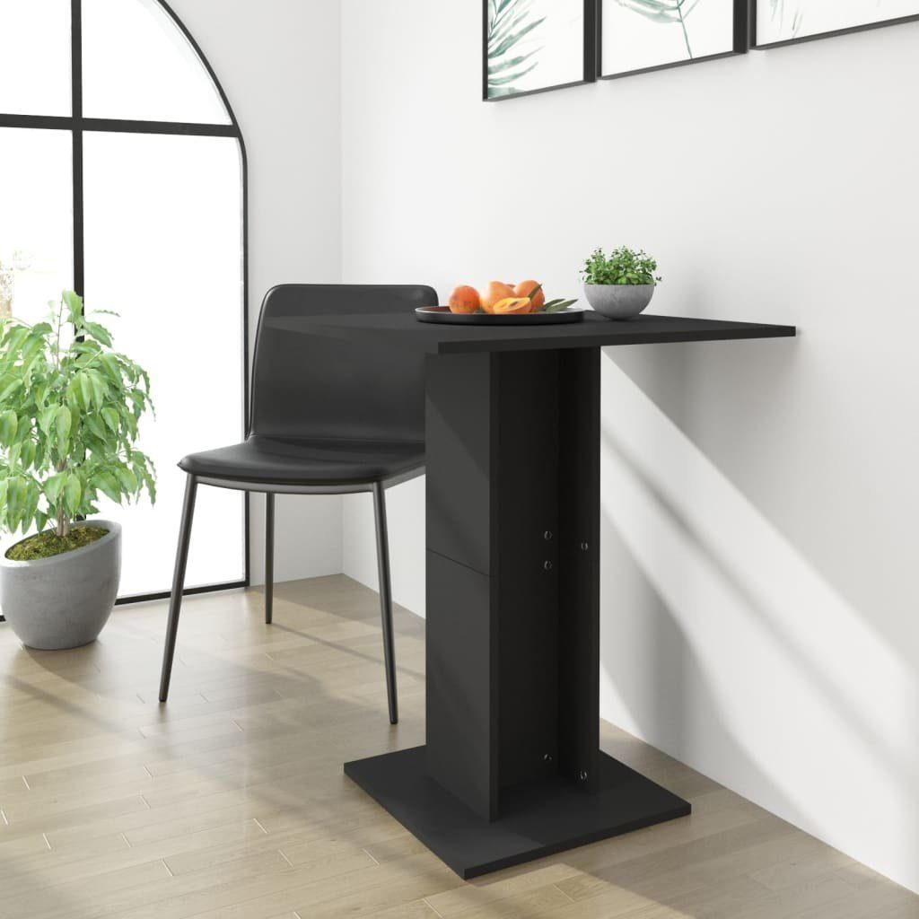 furnicato Bistrotisch Schwarz 60x60x75 cm Holzwerkstoff günstig online kaufen