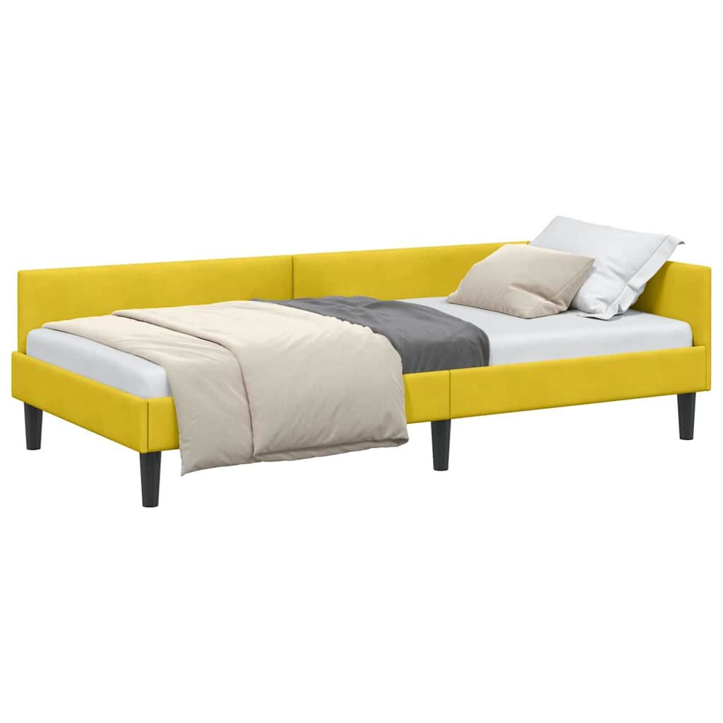 vidaXL Bett Eckbettgestell Gelb 80 x günstig online kaufen