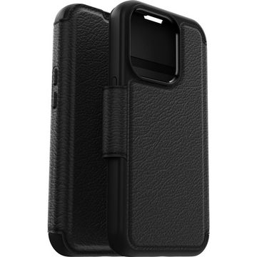 Otterbox Flip Case Strada Hülle für Apple iPhone 15 Pro für MagSafe, stoßfest, sturzsicher,Premium Lederfolio, 3x getestet nach Militärstandard