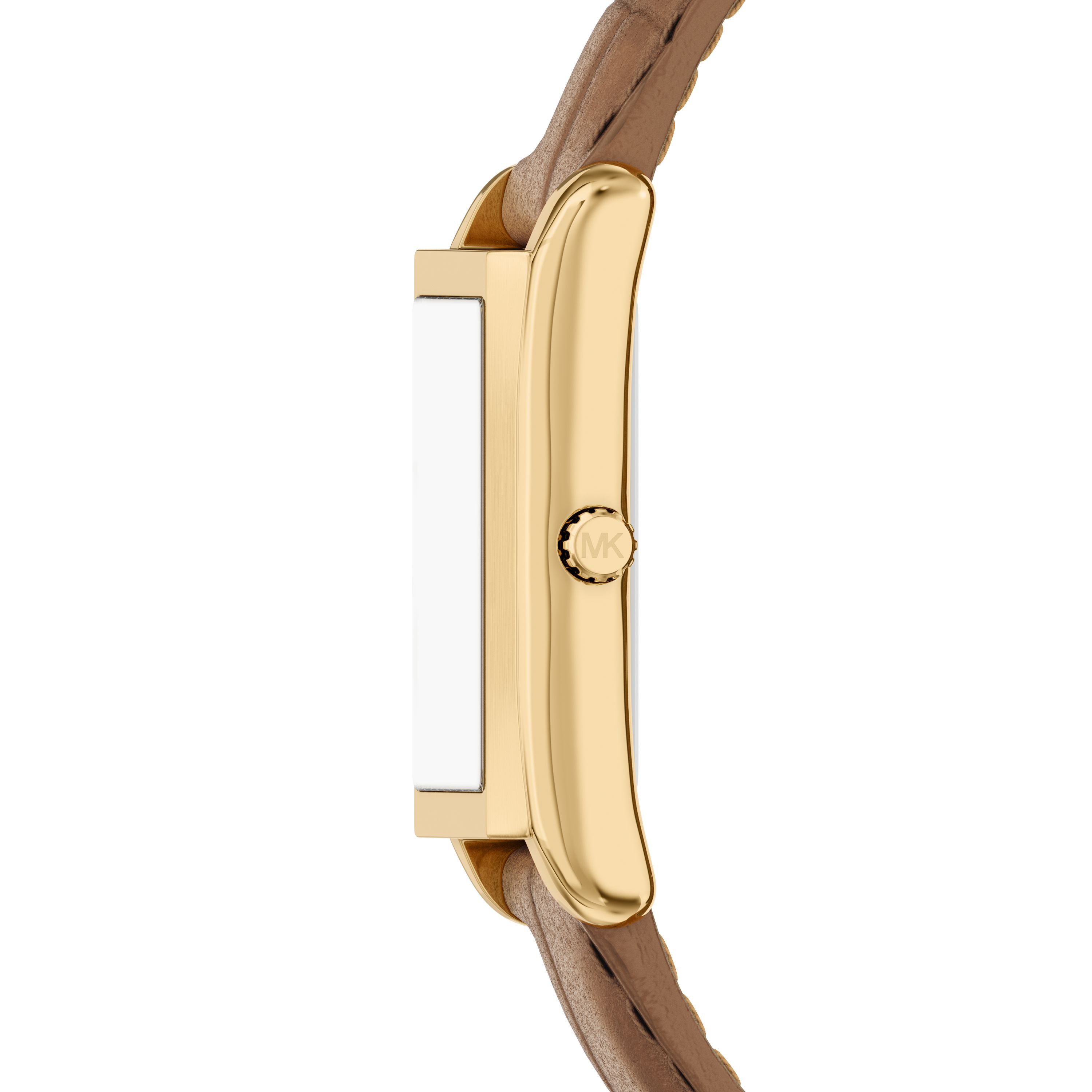 MICHAEL KORS Quarzuhr ESSEX MK7584, Armbanduhr, Damenuhr, Lederarmband, analog