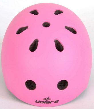 Volare Kinderfahrradhelm Rosa - 45-51 cm - Alter: 3 - 12 Jahre - Kinnriemen - Kinderhelm