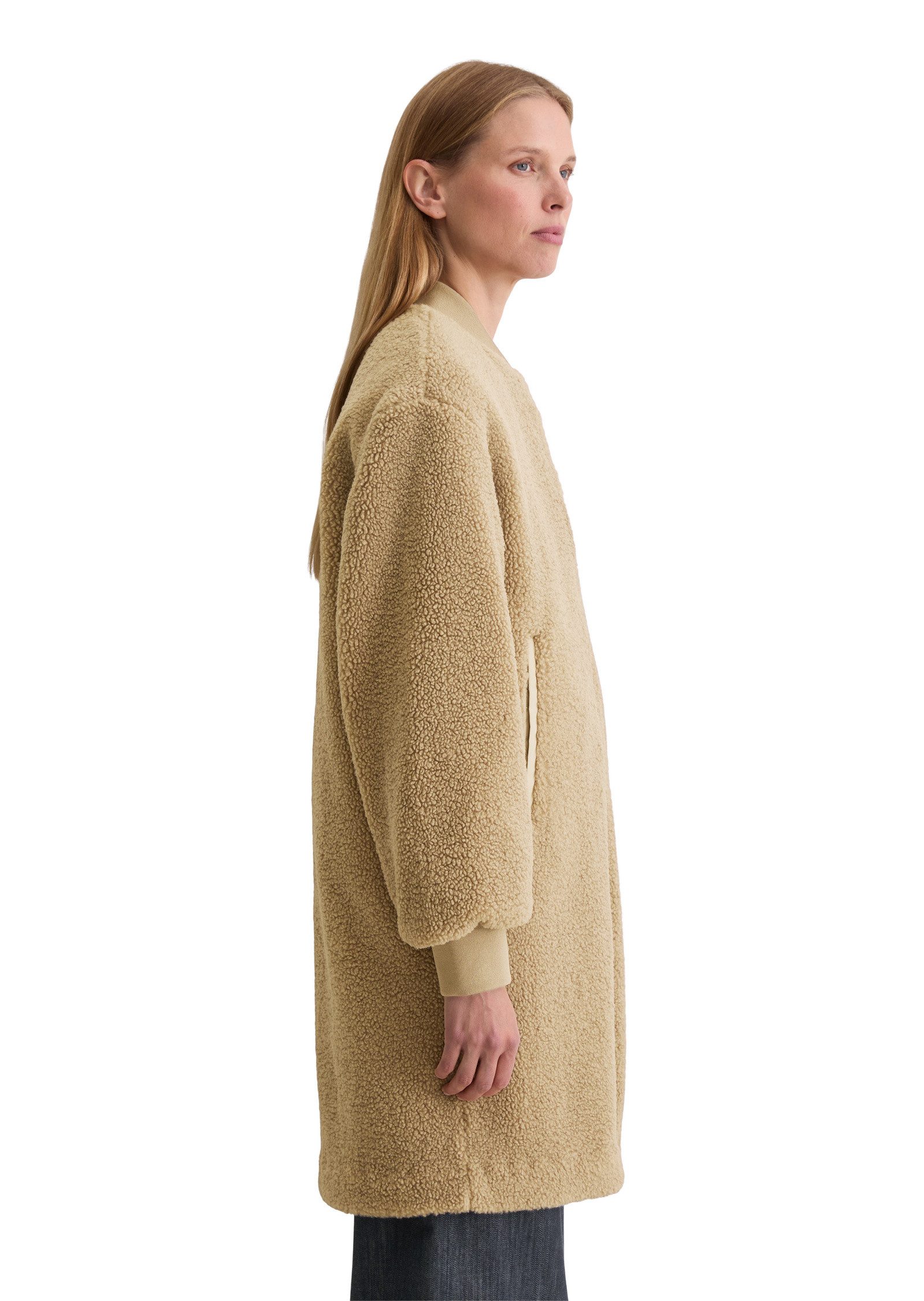 Marc O'Polo Kurzmantel aus weichem Curly-Plüsch günstig online kaufen