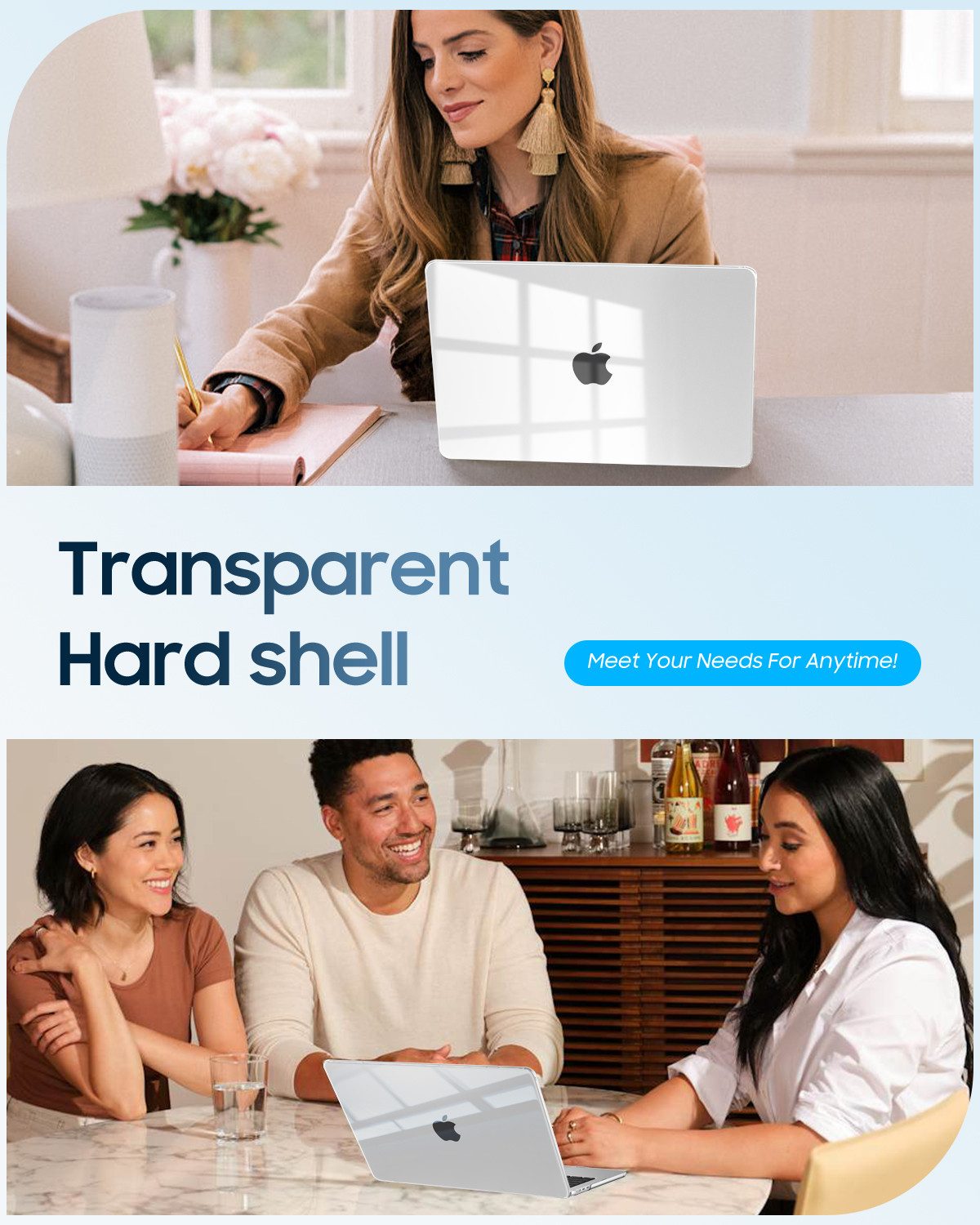 Fintie Laptop-Hülle für MacBook Air 13,6'' M5 M4 M3 M2 (2026-2022) A3449 A3240 A3113 A2681