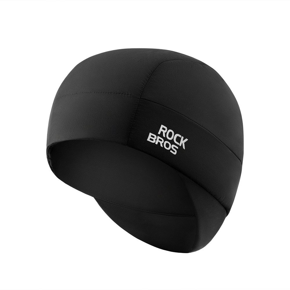 ROCKBROS Fahrradhelm Wintermütze Unterziehmütze Fahrradmütze (Spar-Set, 1-tlg., 54-61 cm dehnbar), doppellagig, winddicht, Ohrenschutz, helmtauglich