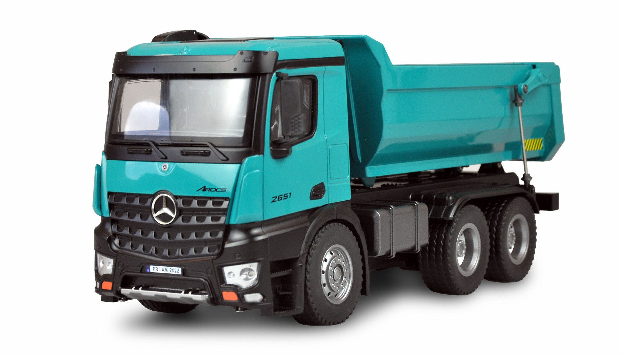 RC-Bagger Amewi Mercedes Arocs Kipper Pro Metall RTR 1:14 Petrol
